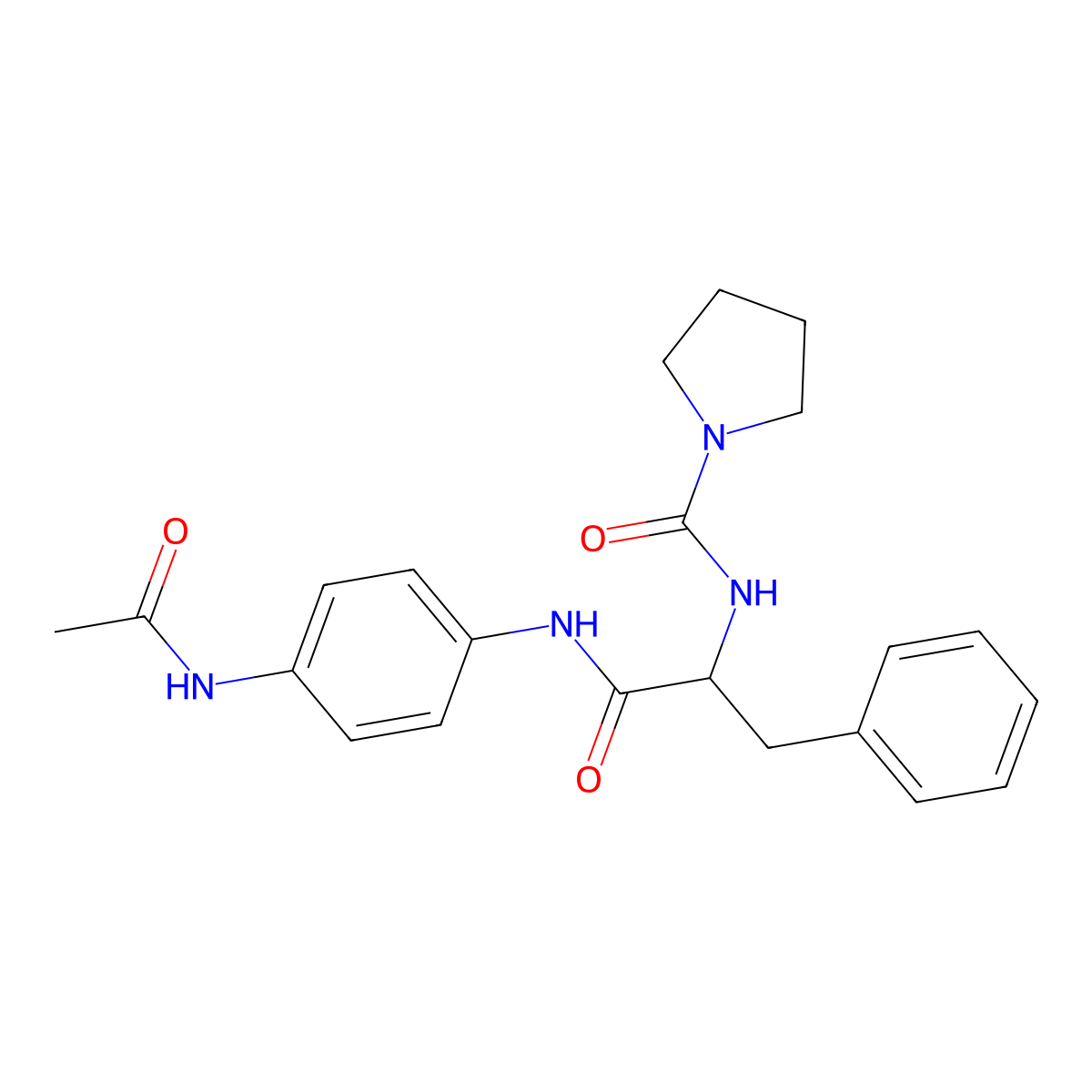 (S)-N-(1-((4-acetamidophenyl)amino)-1-oxo-3-phenylpropan-2-yl)pyrrolidine-1-carboxamide molecular structure, CAS 1246061-26-6