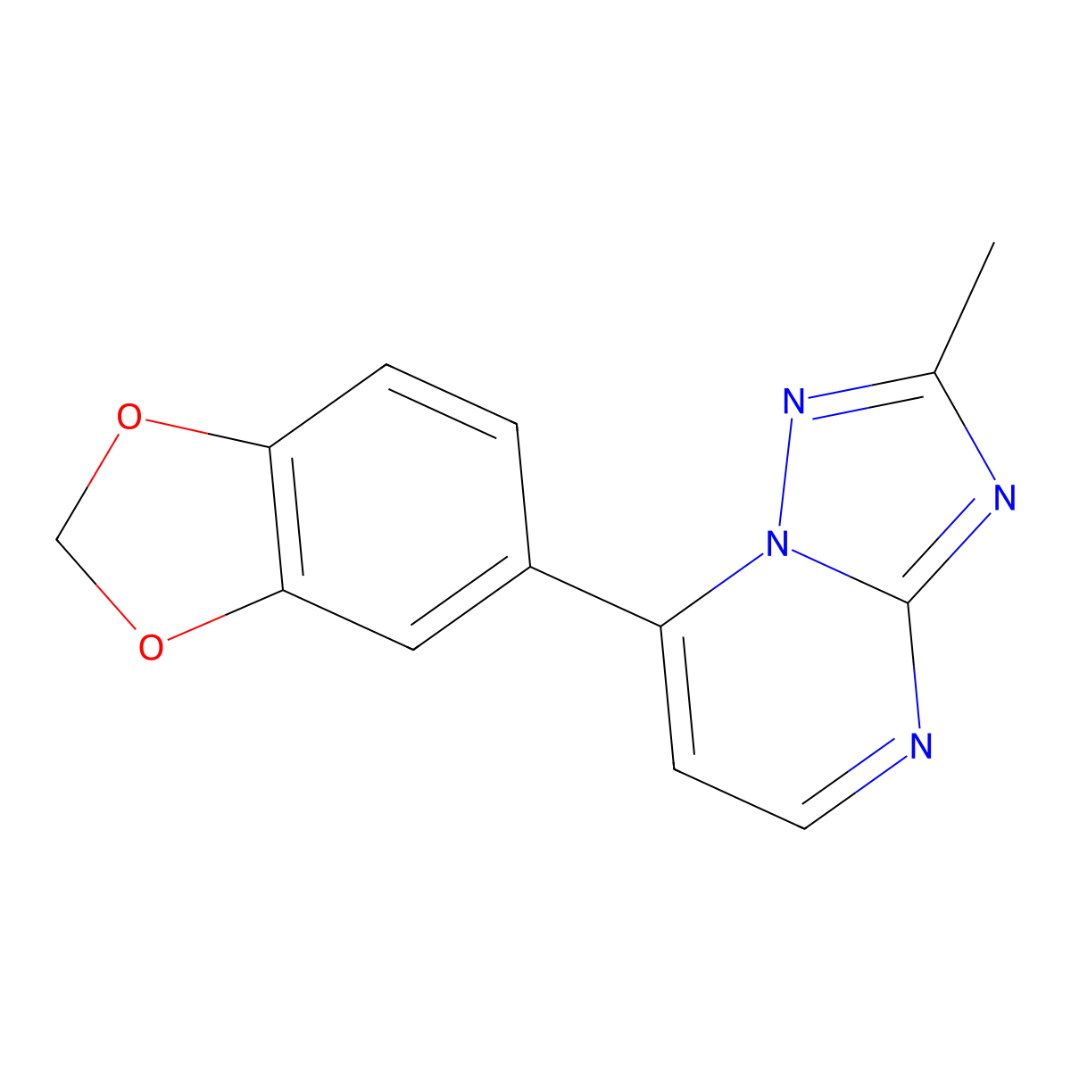 7-(1,3-Benzodioxol-5-yl)-2-methyl[1,2,4]triazolo[1,5-a]pyrimidine molecular structure, CAS 1246063-20-6