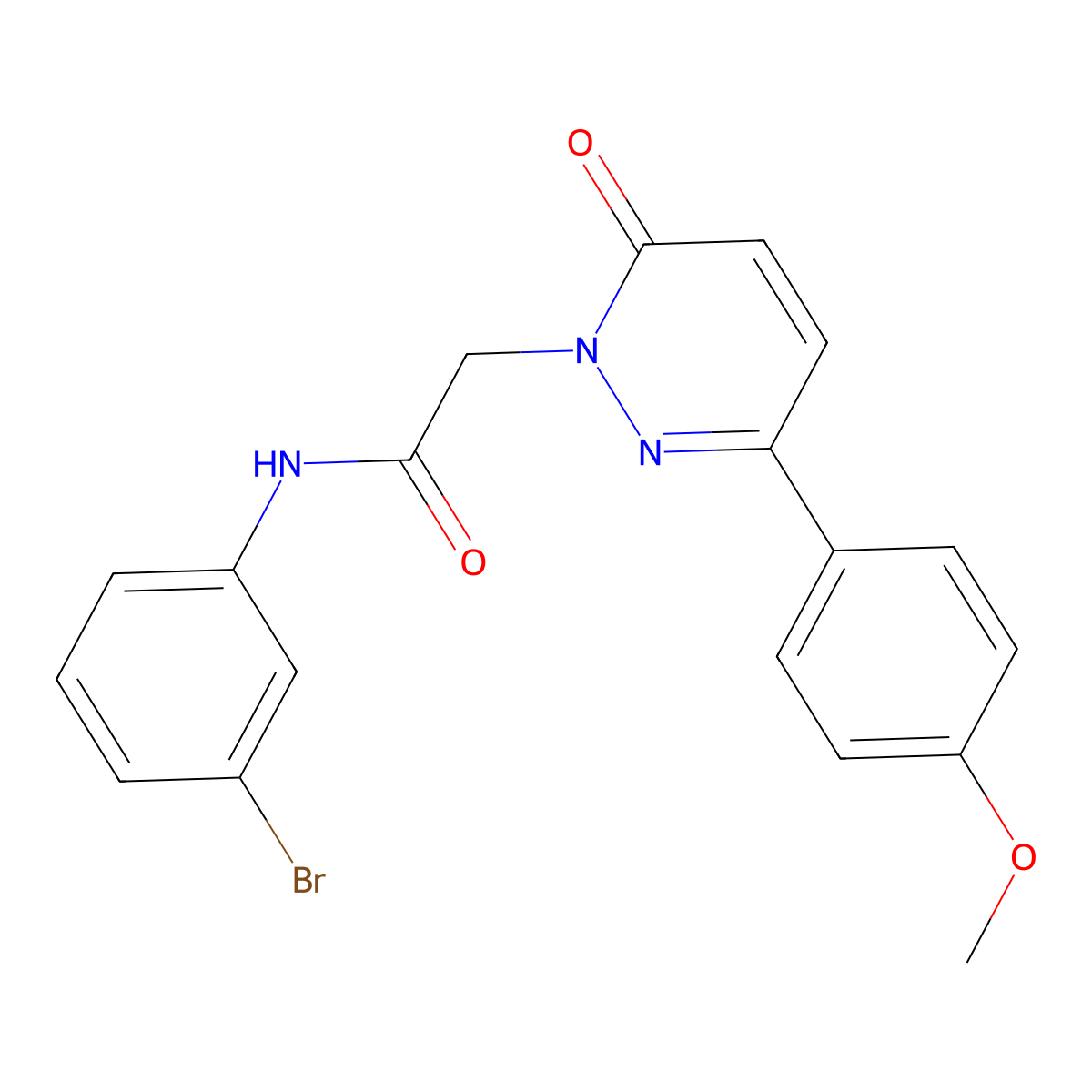 N-(3-bromophenyl)-2-(3-(4-methoxyphenyl)-6-oxopyridazin-1(6H)-yl)acetamide molecular structure, CAS 1246063-72-8