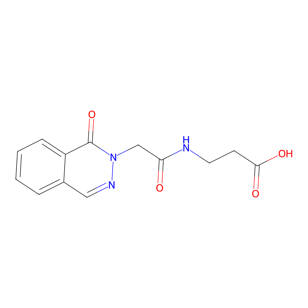 N-[(1-oxophthalazin-2(1H)-yl)acetyl]-beta-alanine molecular structure, CAS 1246064-50-5
