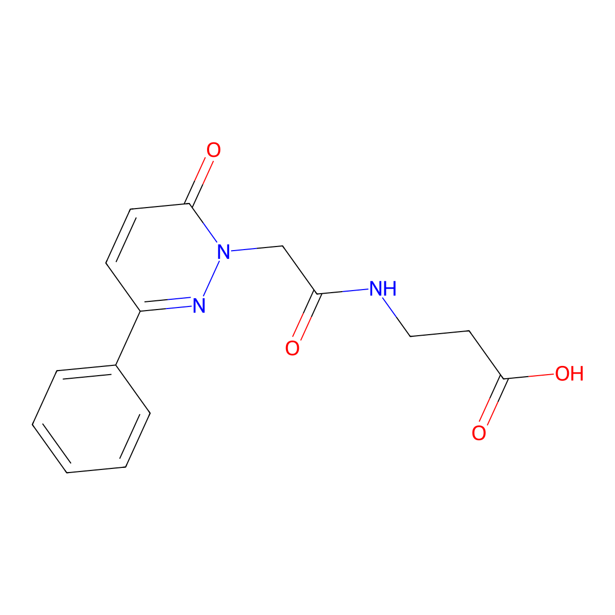 N-[(6-oxo-3-phenylpyridazin-1(6H)-yl)acetyl]-beta-alanine molecular structure, CAS 1246064-56-1