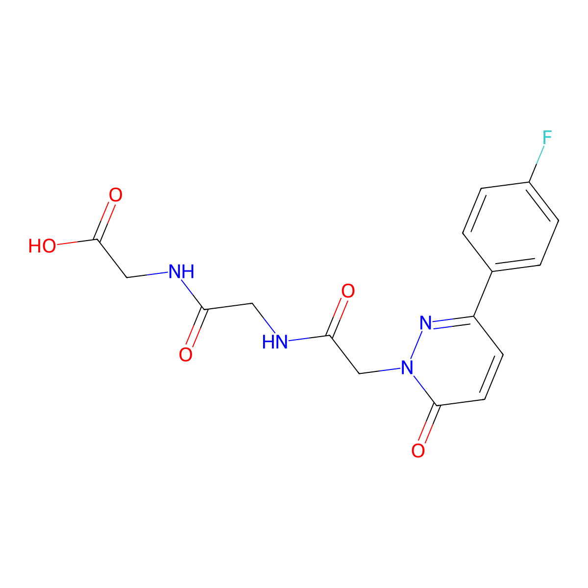 N-{[3-(4-fluorophenyl)-6-oxopyridazin-1(6H)-yl]acetyl}glycylglycine molecular structure, CAS 1246066-87-4