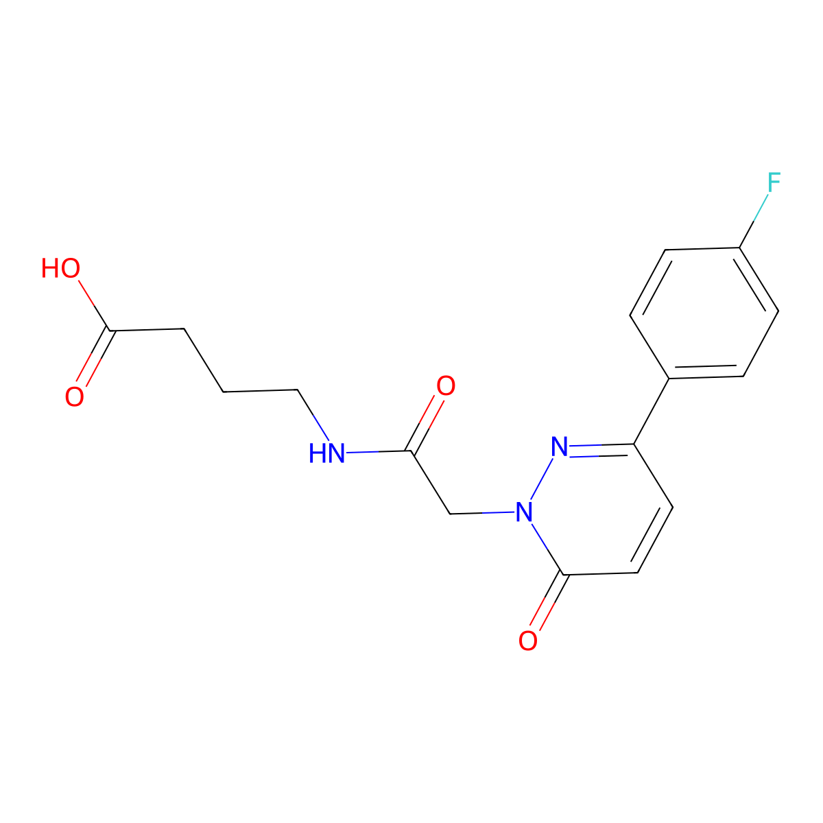4-({[3-(4-fluorophenyl)-6-oxopyridazin-1(6H)-yl]acetyl}amino)butanoic acid molecular structure, CAS 1246072-18-3