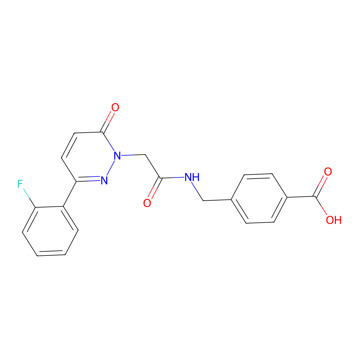 4-[({[3-(2-fluorophenyl)-6-oxopyridazin-1(6H)-yl]acetyl}amino)methyl]benzoic acid molecular structure, CAS 1246073-28-8