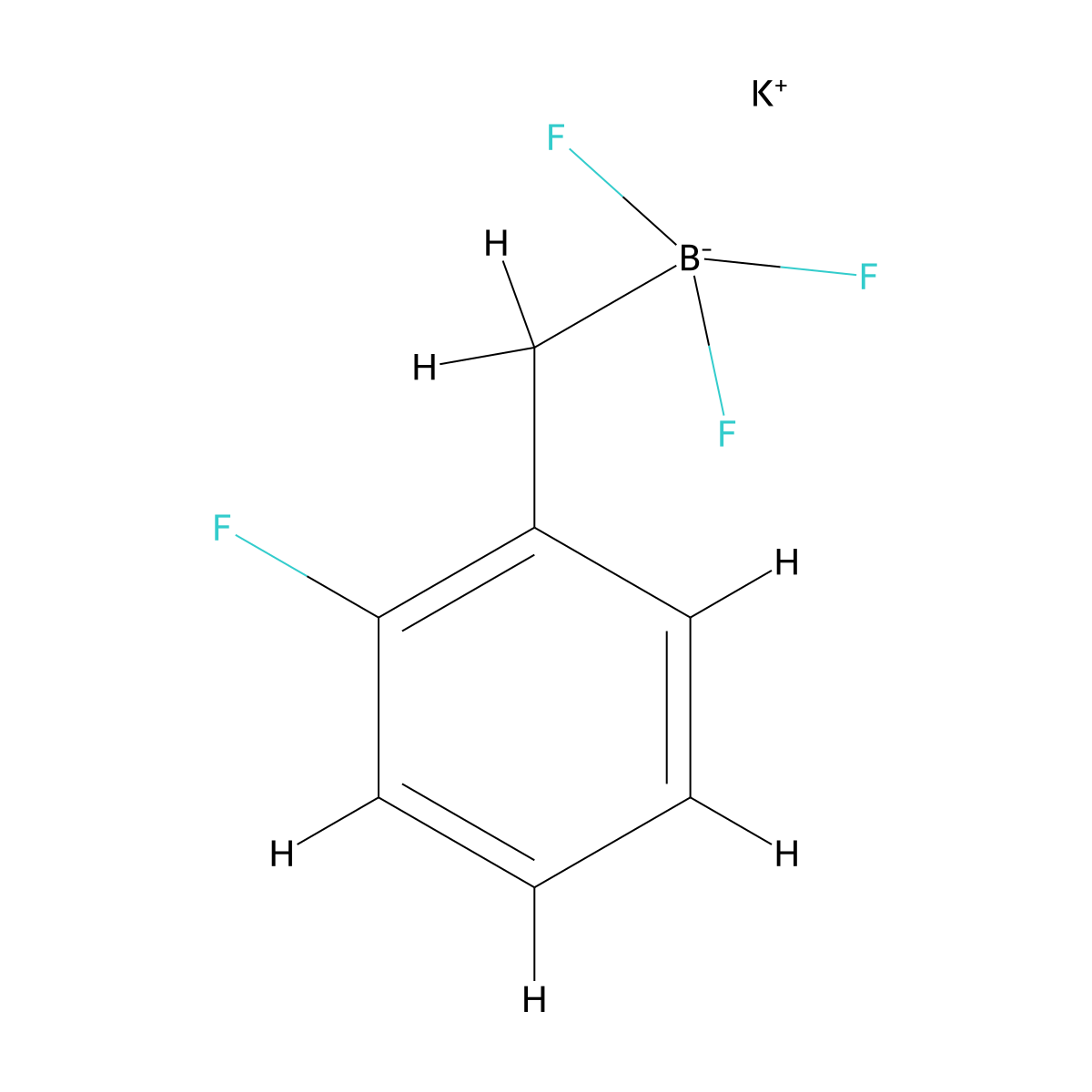 Potassium trifluoro[(2-fluorophenyl)methyl]boranuide molecular structure, CAS 1246073-48-2