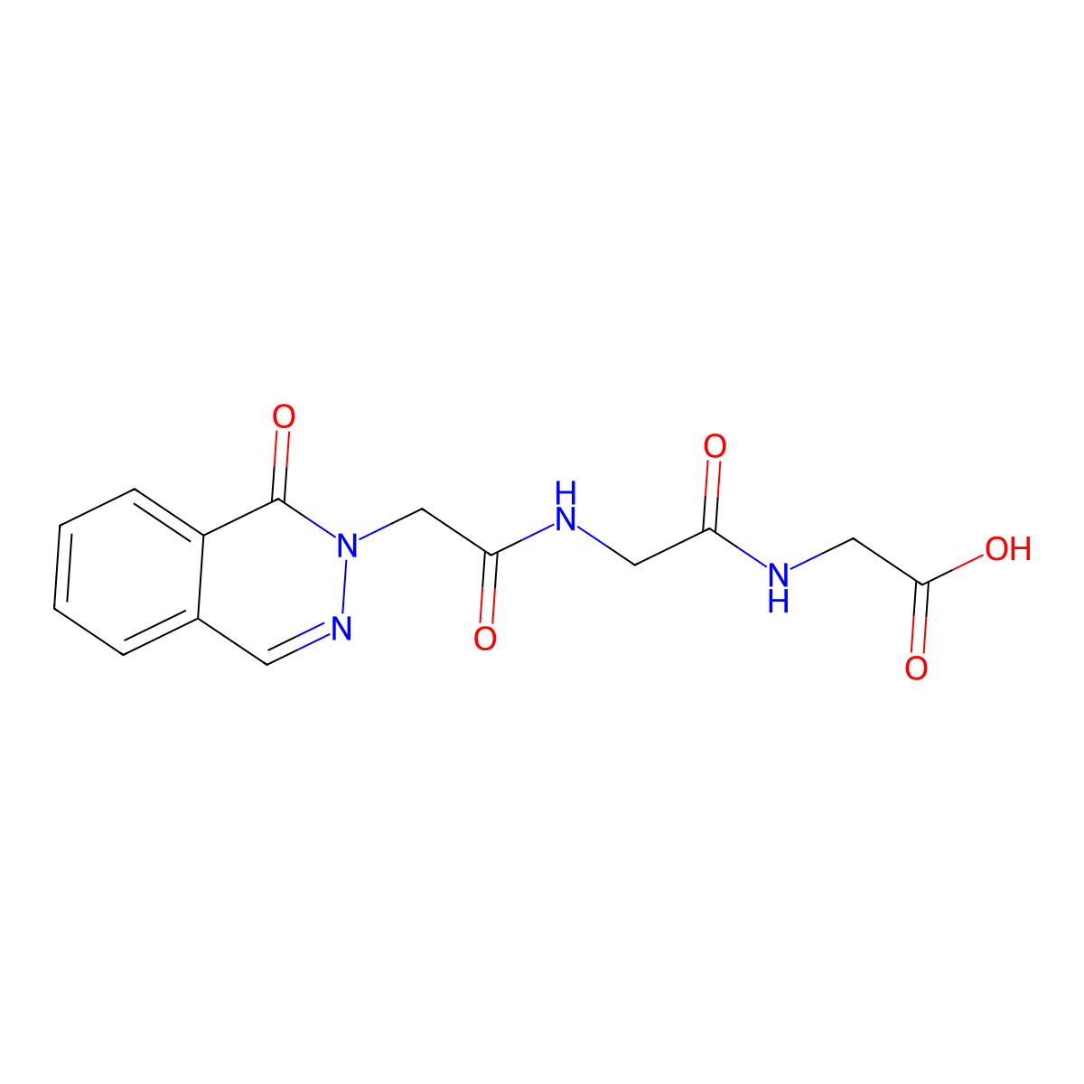 N-[(1-oxophthalazin-2(1H)-yl)acetyl]glycylglycine molecular structure, CAS 1246076-66-3