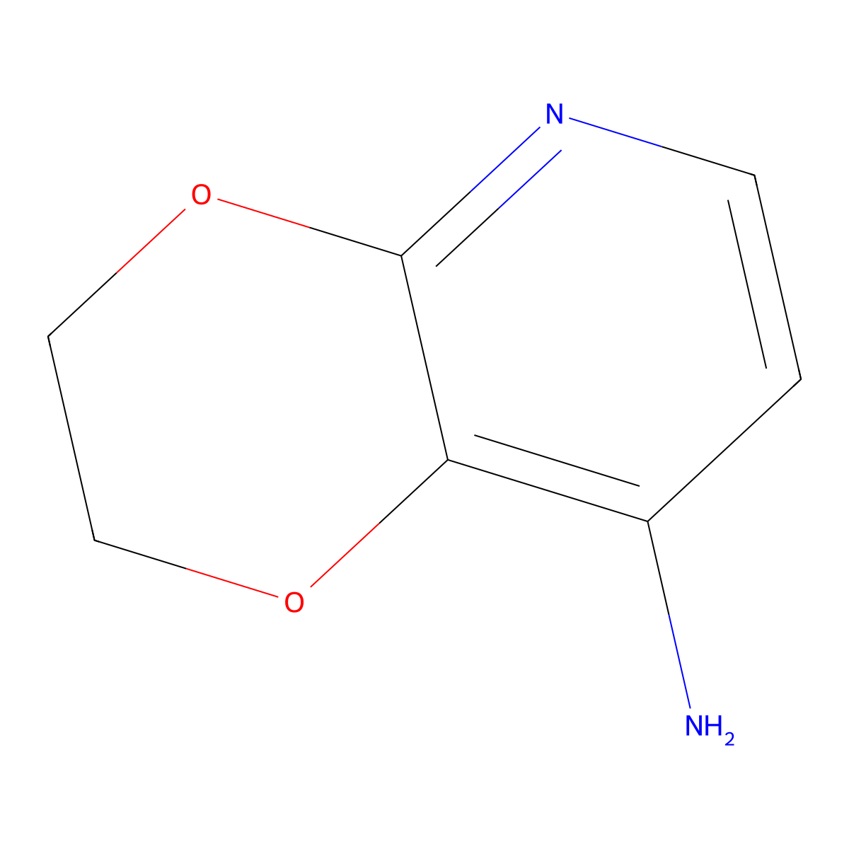 2,3-Dihydro-(1,4)dioxino(2,3-b)pyridin-8-amine molecular structure, CAS 1246088-52-7