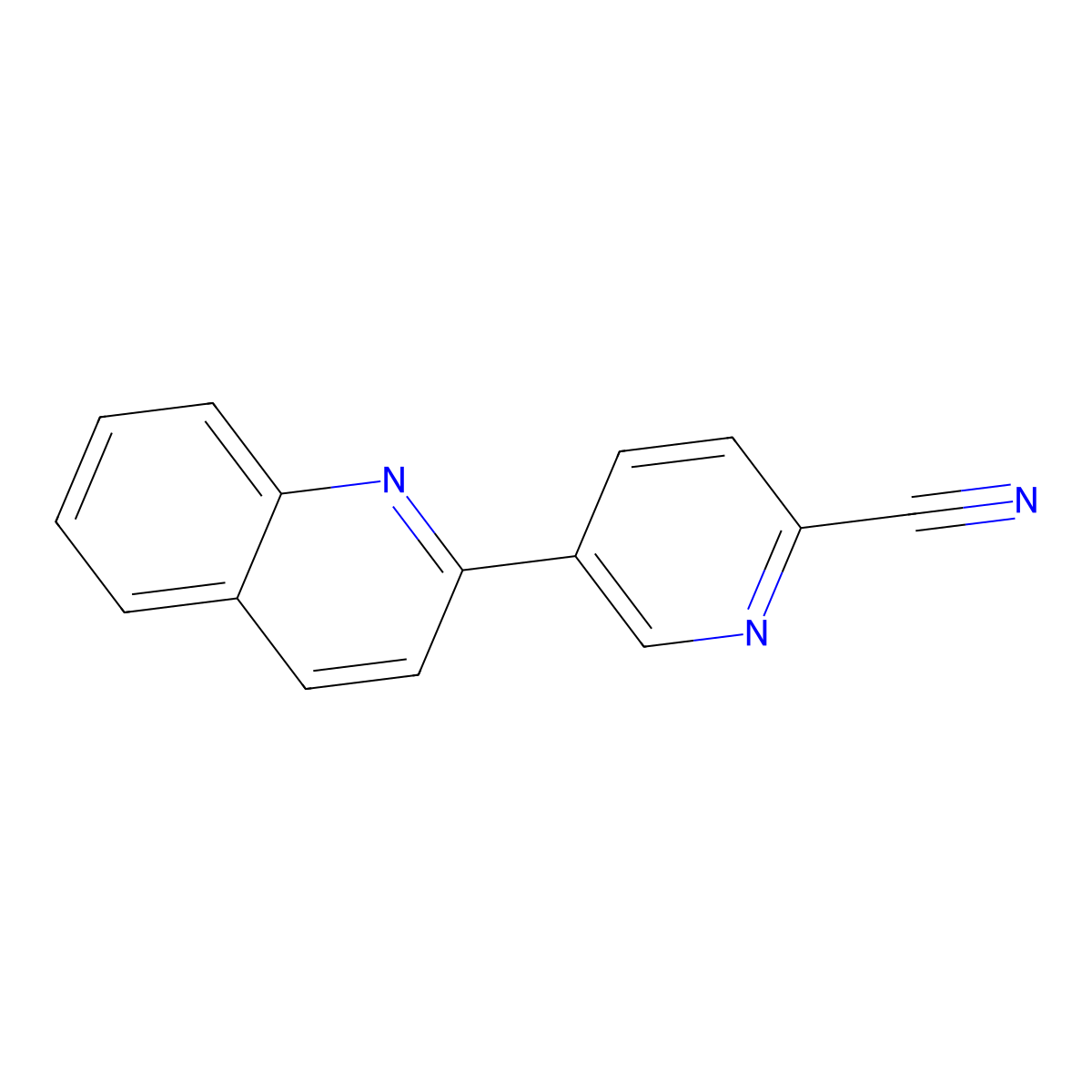 5-(Quinolin-2-yl)picolinonitrile molecular structure, CAS 1246091-96-2