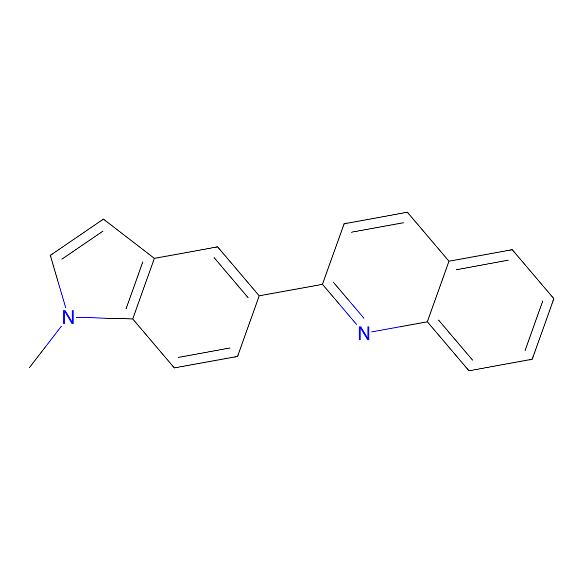 2-(1-Methyl-1H-indol-5-yl)quinoline molecular structure, CAS 1246092-04-5
