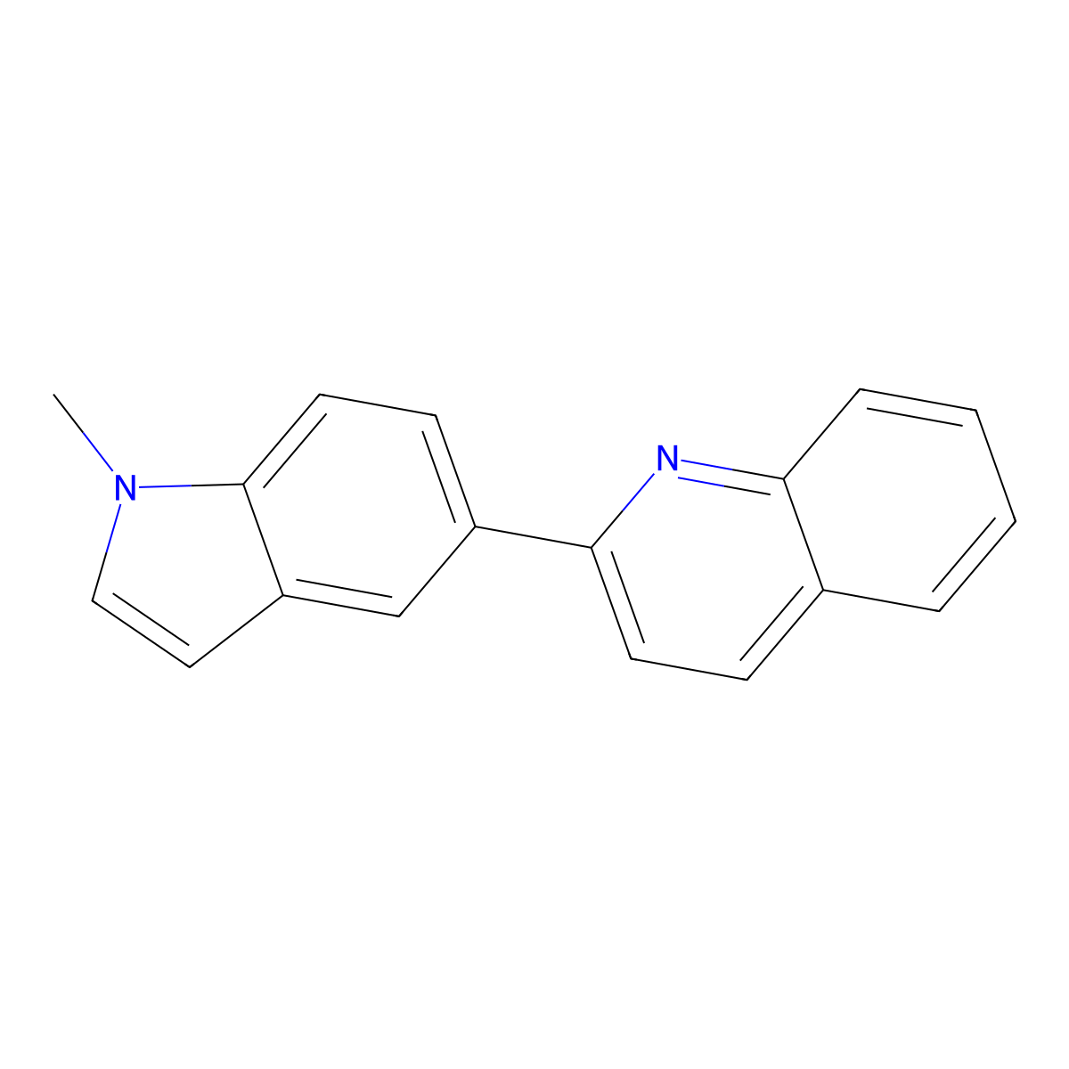 2-(1-Methyl-1H-indol-5-yl)quinoline molecular structure, CAS 1246092-04-5