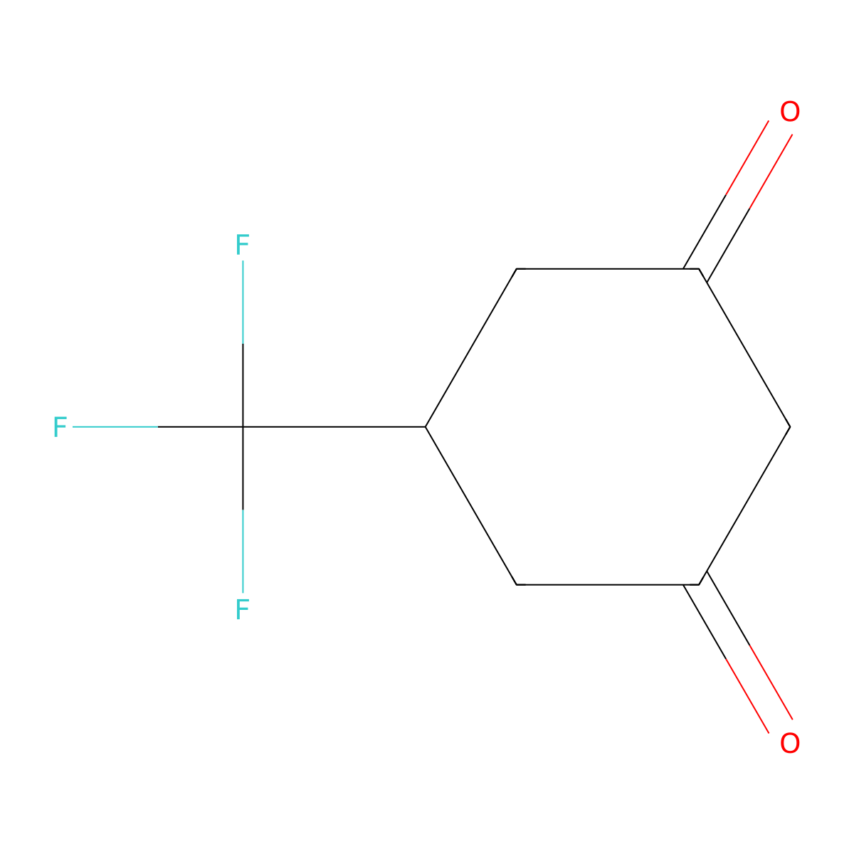 5-(Trifluoromethyl)cyclohexane-1,3-dione molecular structure, CAS 124612-15-3