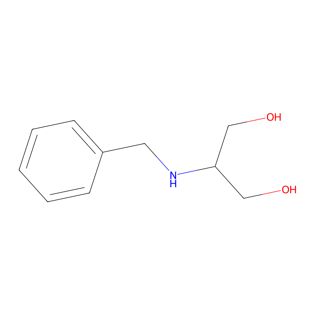 2-(Benzylamino)propane-1,3-diol molecular structure, CAS 124613-28-1