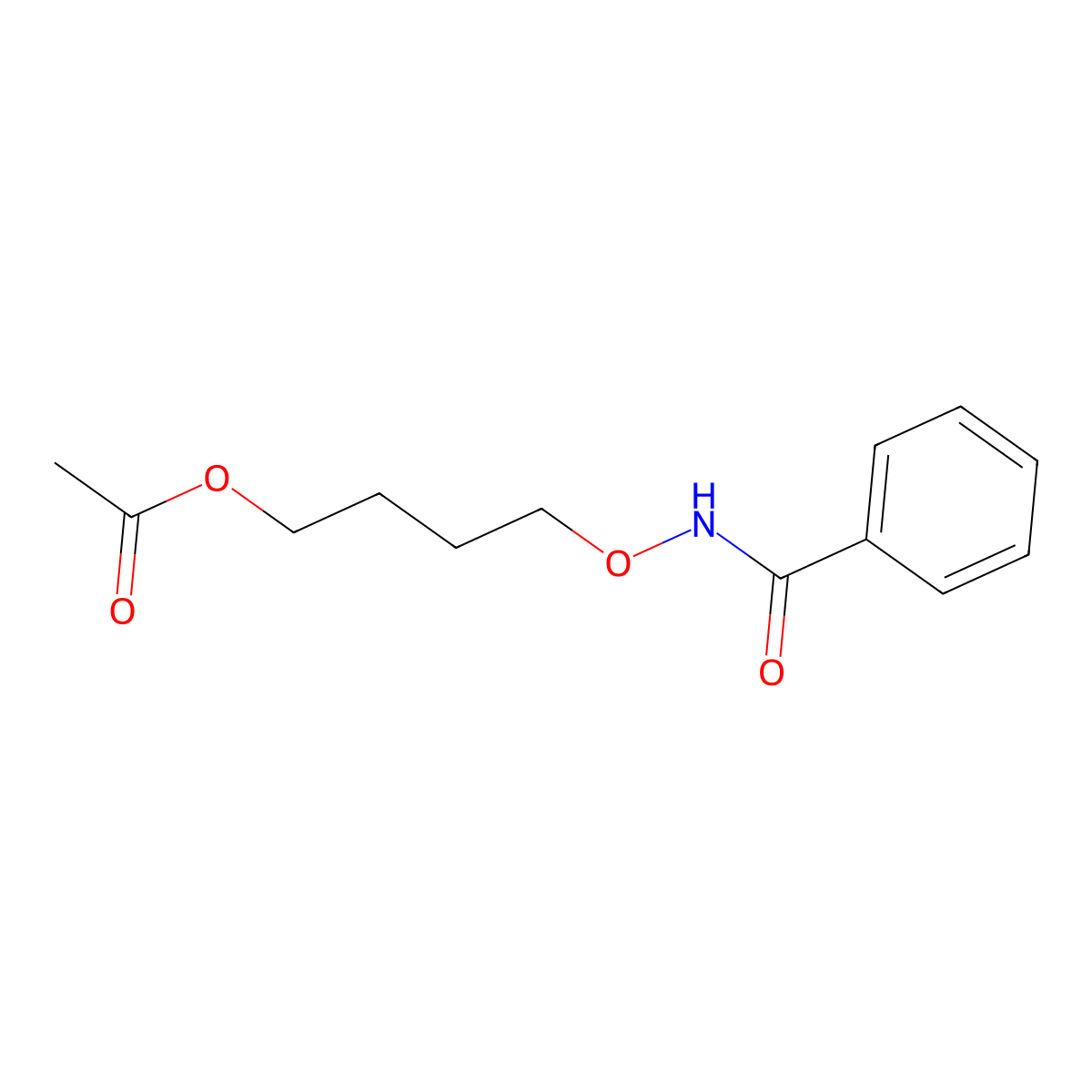 4-Benzamidooxybutyl acetate molecular structure, CAS 124617-84-1
