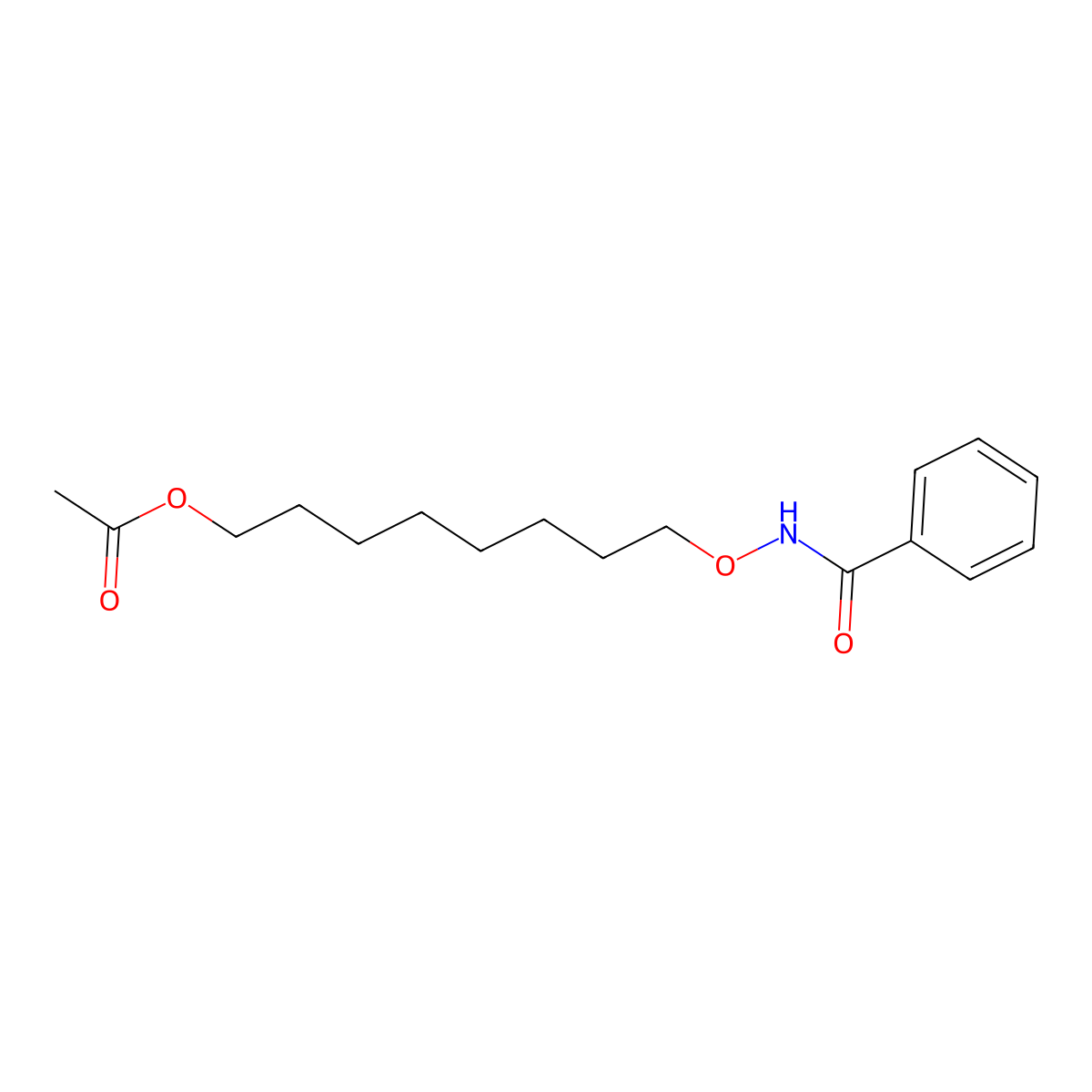 8-Benzamidooxyoctyl acetate molecular structure, CAS 124617-85-2