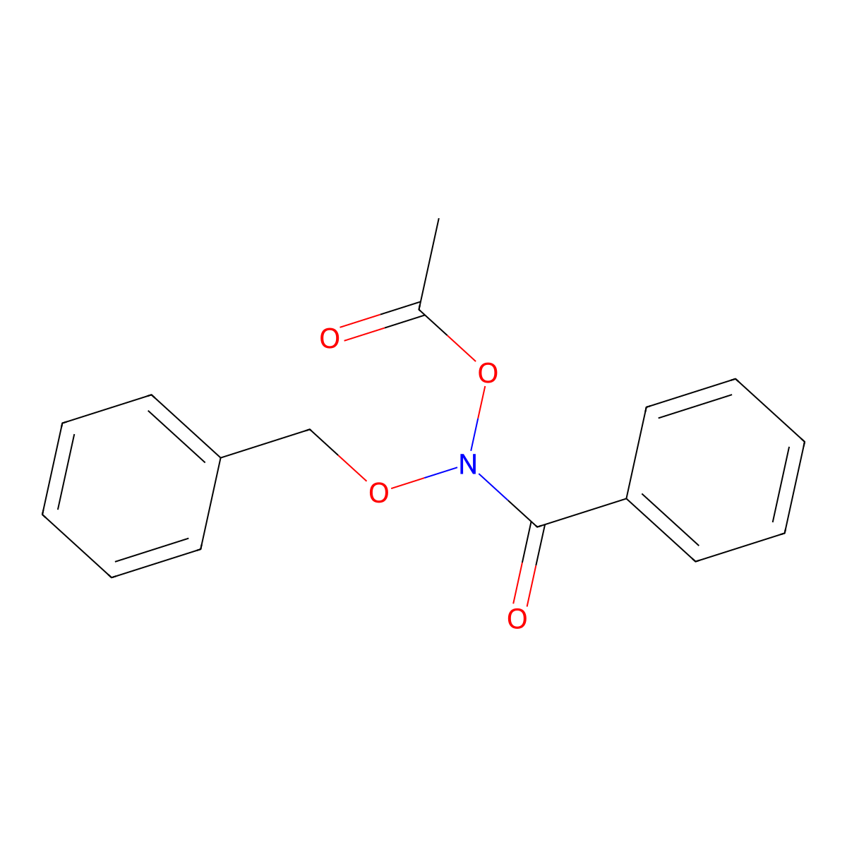 N-Acetoxy-N-benzyloxybenzamide molecular structure, CAS 124617-86-3