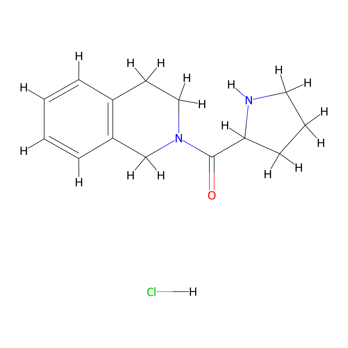 3,4-Dihydro-2(1H)-isoquinolinyl(2-pyrrolidinyl)-methanone hydrochloride molecular structure, CAS 1246172-65-5