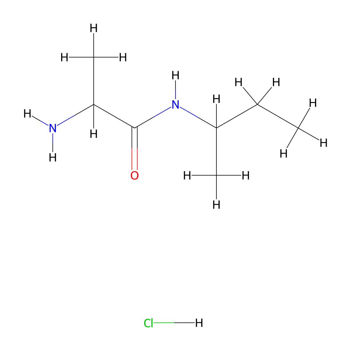 2-Amino-N-(sec-butyl)propanamide hydrochloride molecular structure, CAS 1246172-67-7