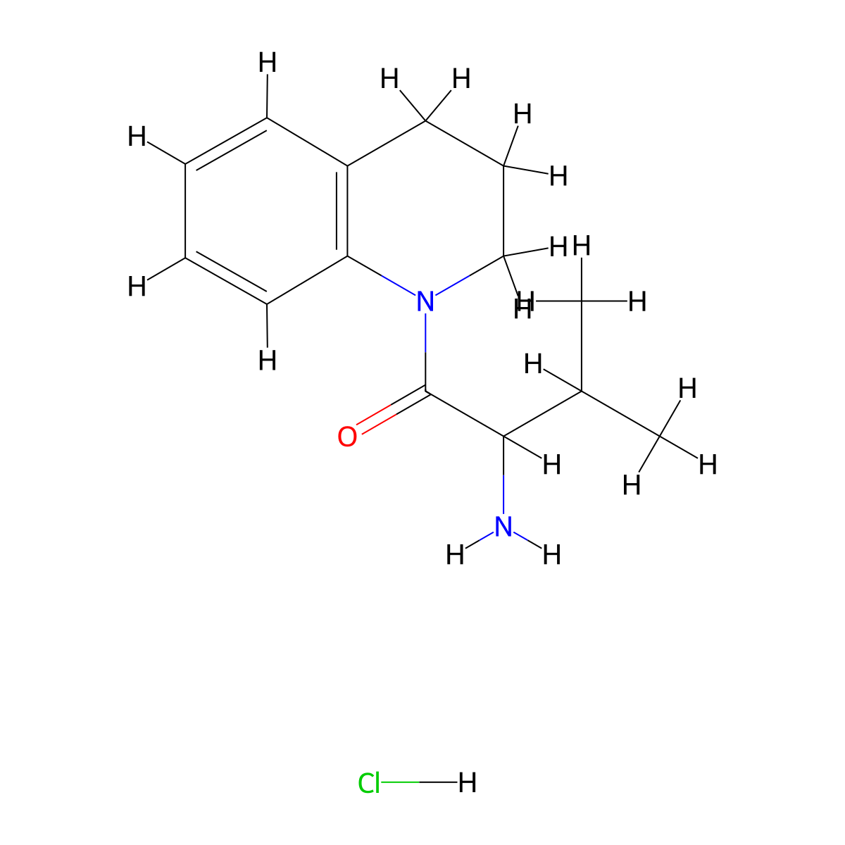 2-Amino-1-[3,4-dihydro-1(2H)-quinolinyl]-3-methyl-1-butanone hydrochloride molecular structure, CAS 1246172-76-8