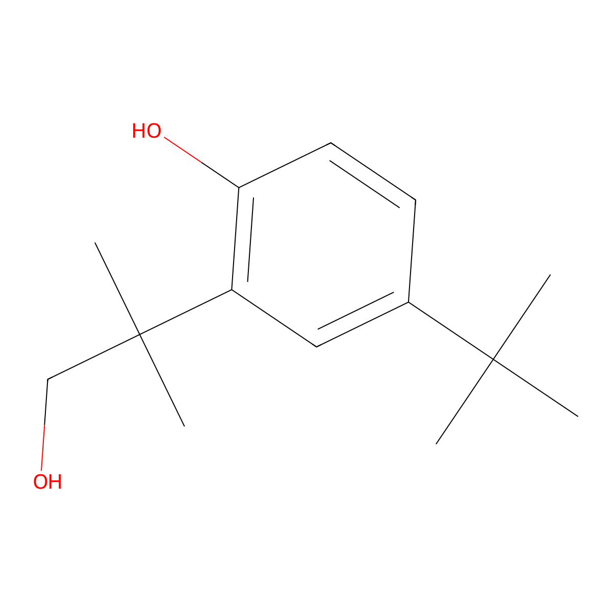 4-(tert-Butyl)-2-(1-hydroxy-2-methylpropan-2-yl)phenol molecular structure, CAS 1246213-30-8