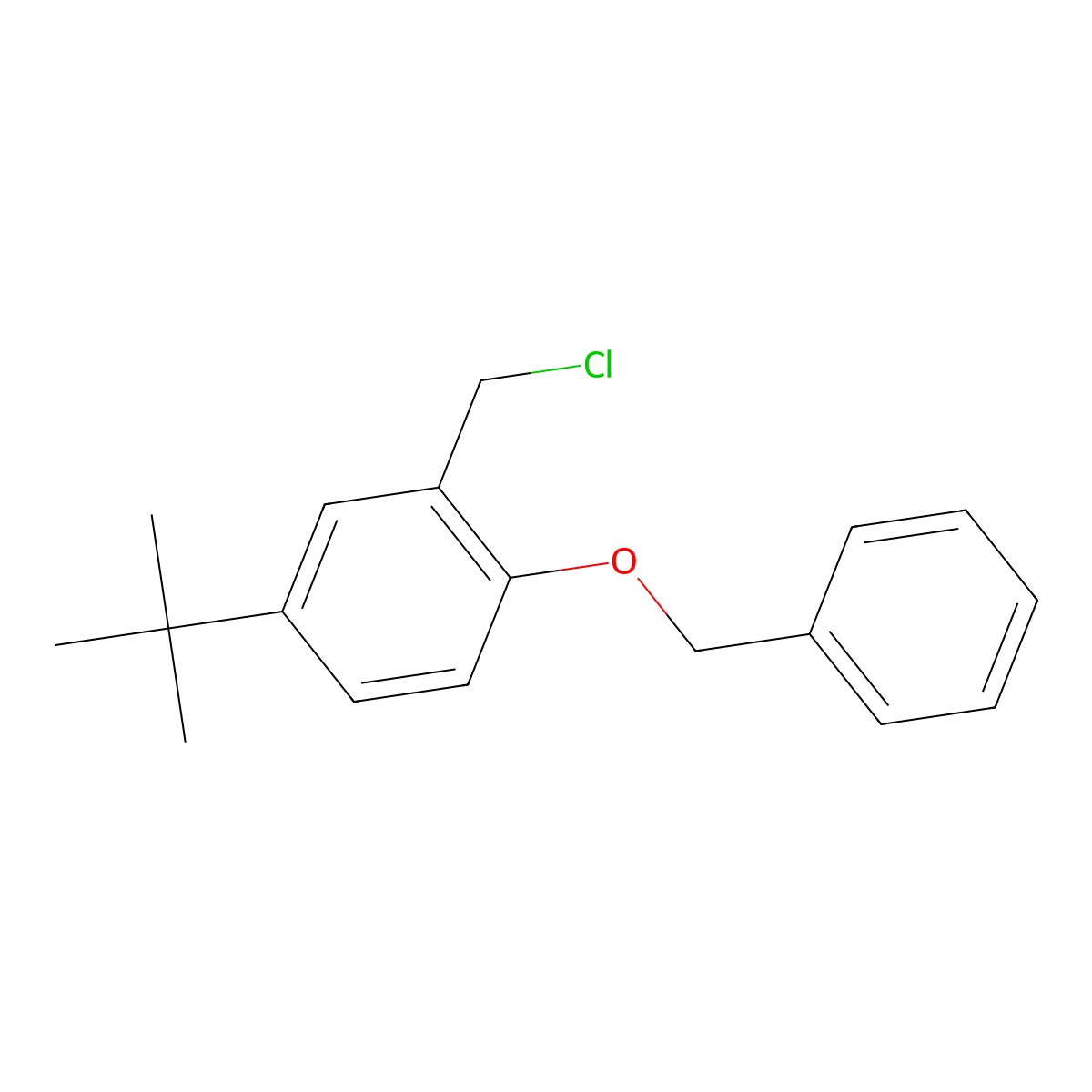 1-(Benzyloxy)-4-(tert-butyl)-2-(chloromethyl)benzene molecular structure, CAS 1246213-43-3