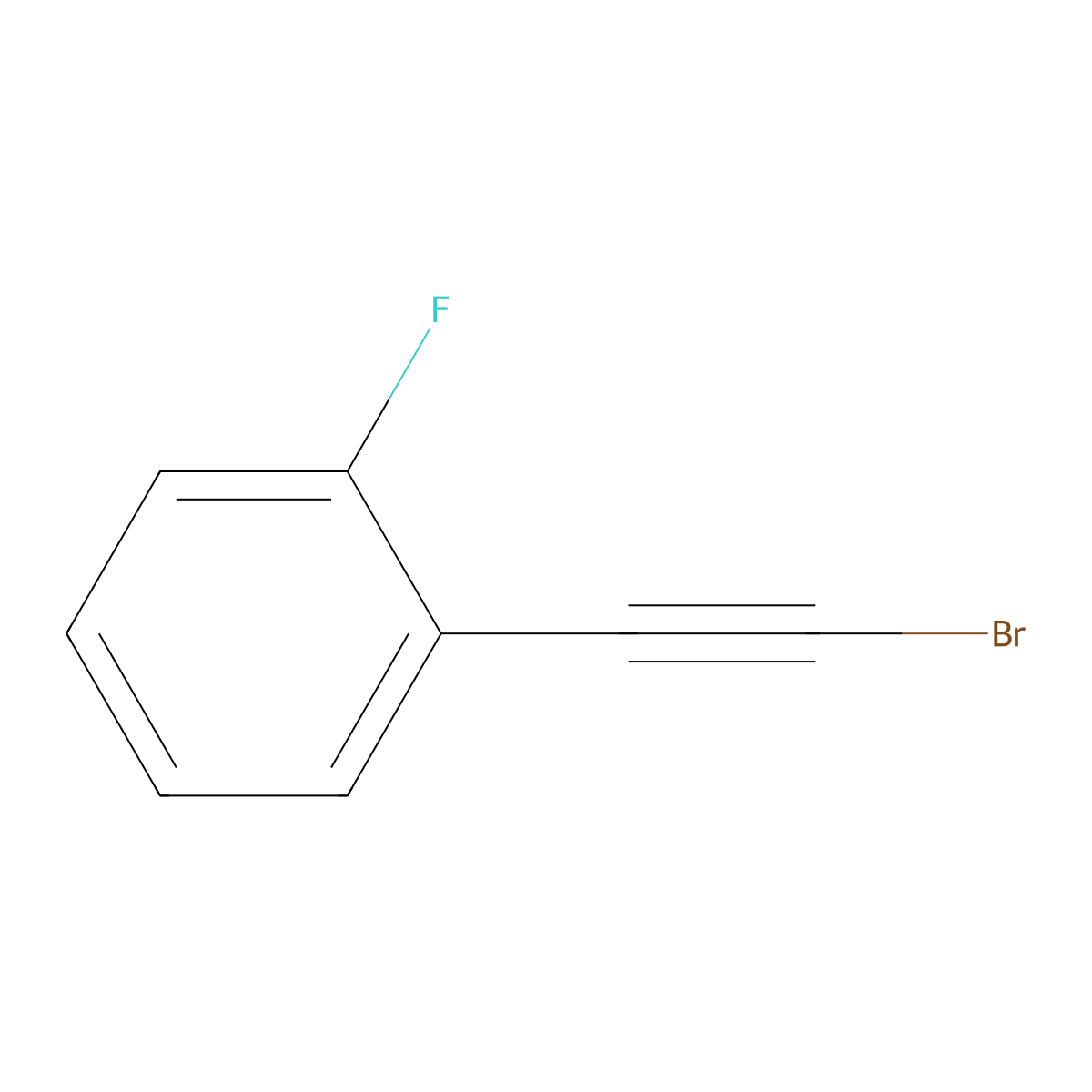 1-(2-Bromoethynyl)-2-fluorobenzene molecular structure, CAS 1246224-44-1