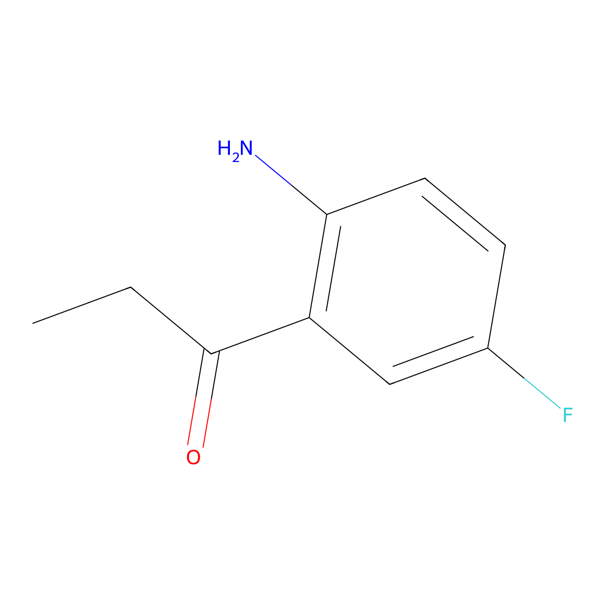 1-(2-Amino-5-fluorophenyl)propan-1-one molecular structure, CAS 124623-14-9