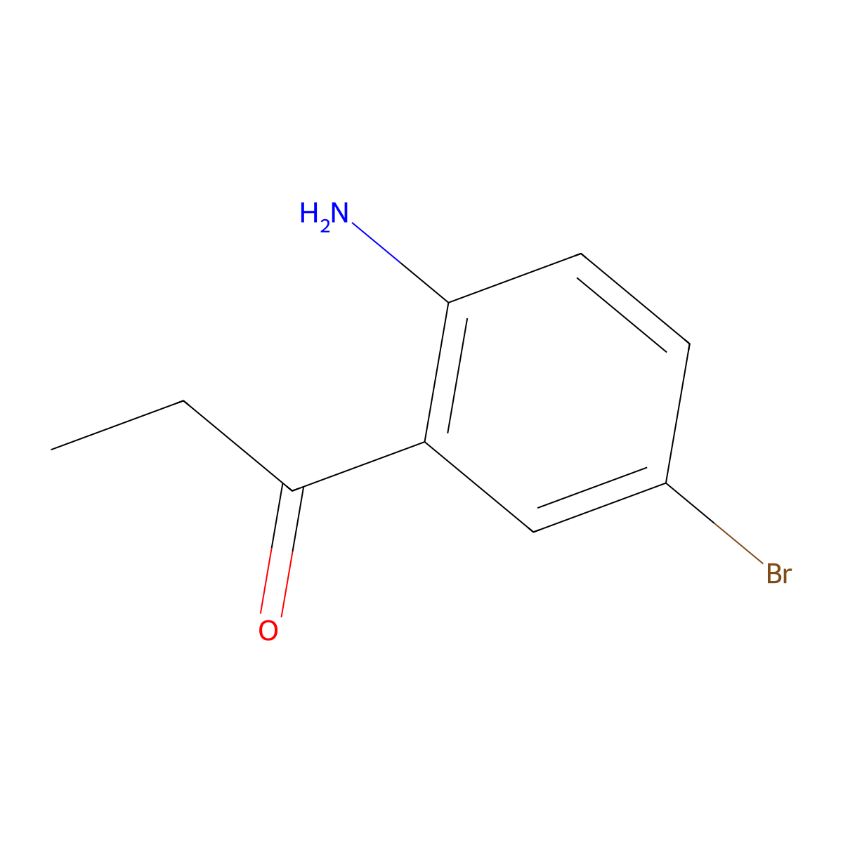 1-(2-Amino-5-bromophenyl)propan-1-one molecular structure, CAS 124623-15-0