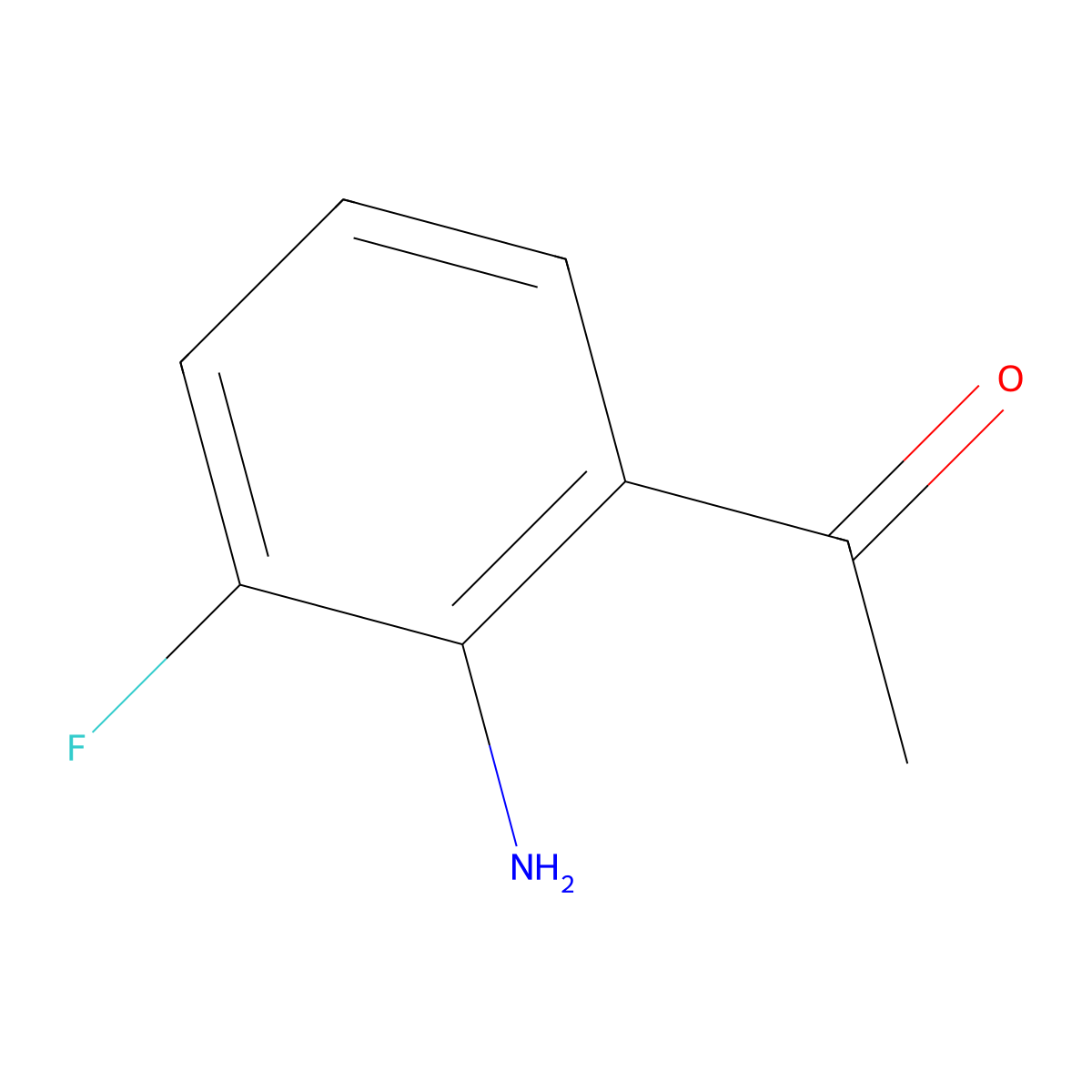 1-(2-Amino-3-fluorophenyl)ethan-1-one molecular structure, CAS 124623-26-3