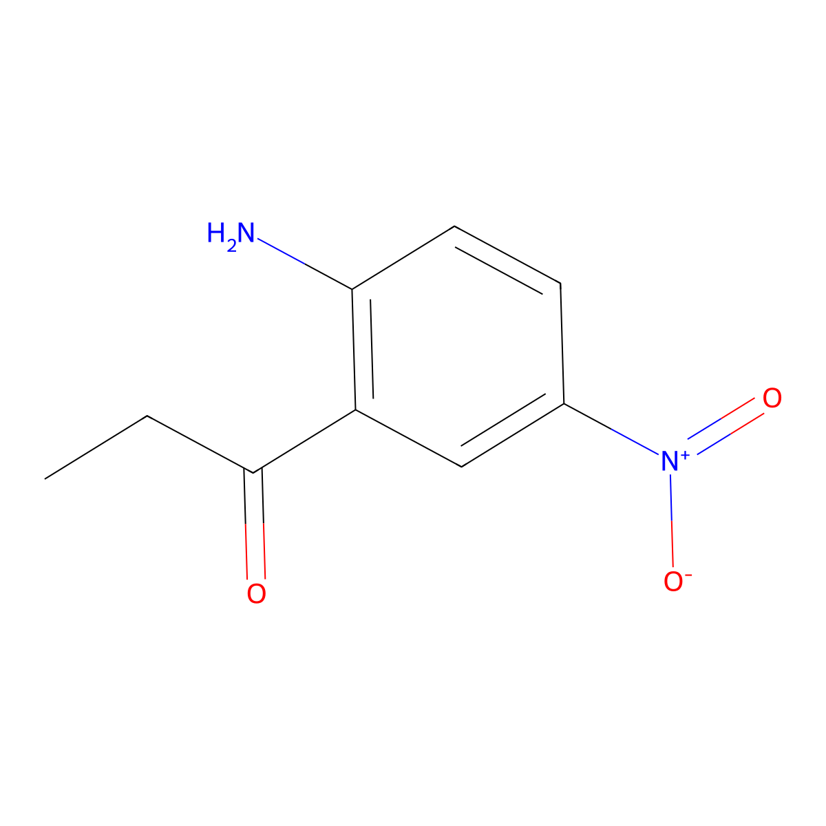2'-Amino-5'-nitropropiophenone molecular structure, CAS 124623-32-1