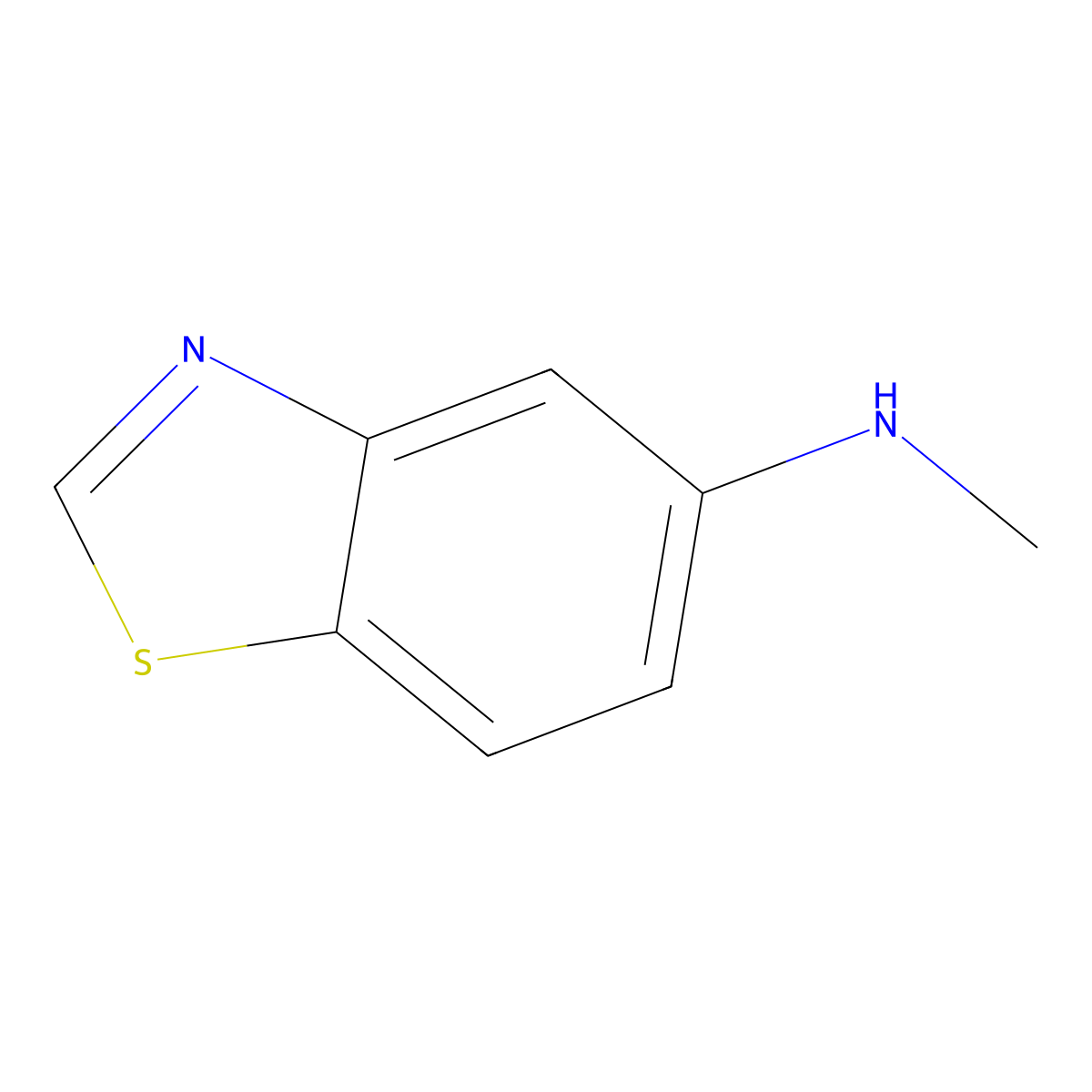 N-methylbenzo[d]thiazol-5-amine molecular structure, CAS 1246271-02-2