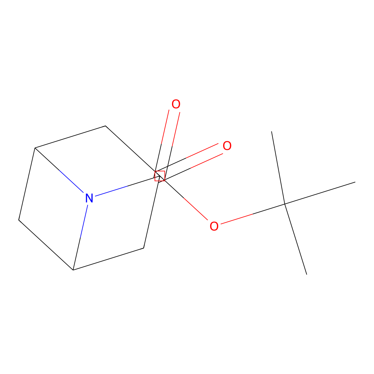 Tert-butyl 3-oxo-6-azabicyclo(3.1.1)heptane-6-carboxylate molecular structure, CAS 1246281-86-6