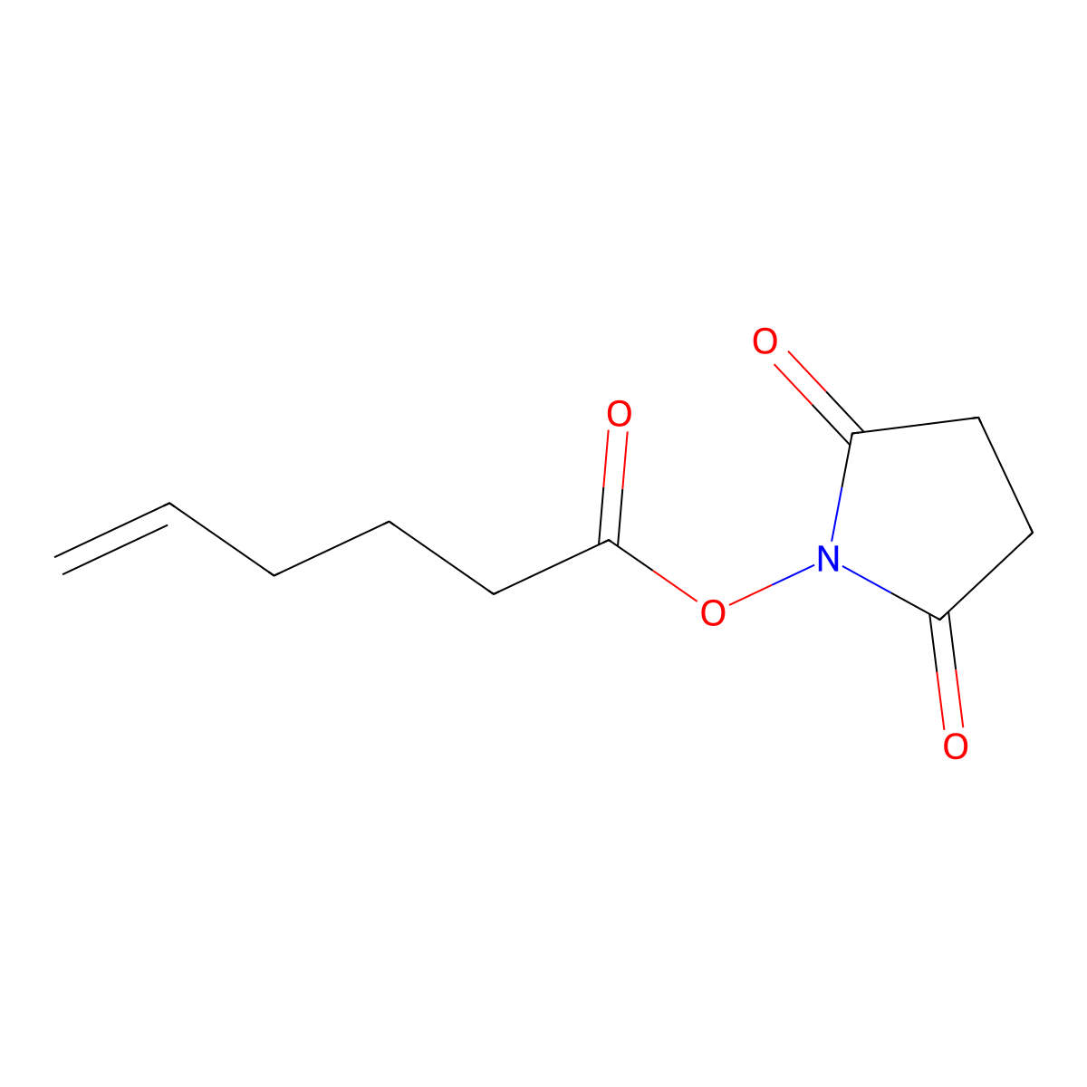 5-Hexenoic acid, 2,5-dioxo-1-pyrrolidinyl ester molecular structure, CAS 1246282-45-0