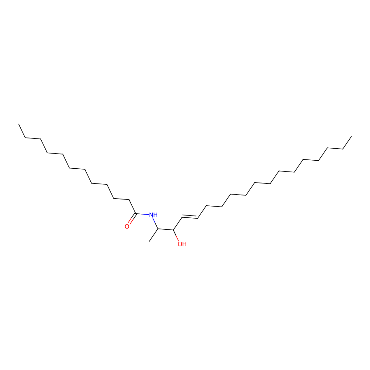 N-lauroyl-1-deoxysphingosine (M18 molecular structure, CAS 1246298-54-3