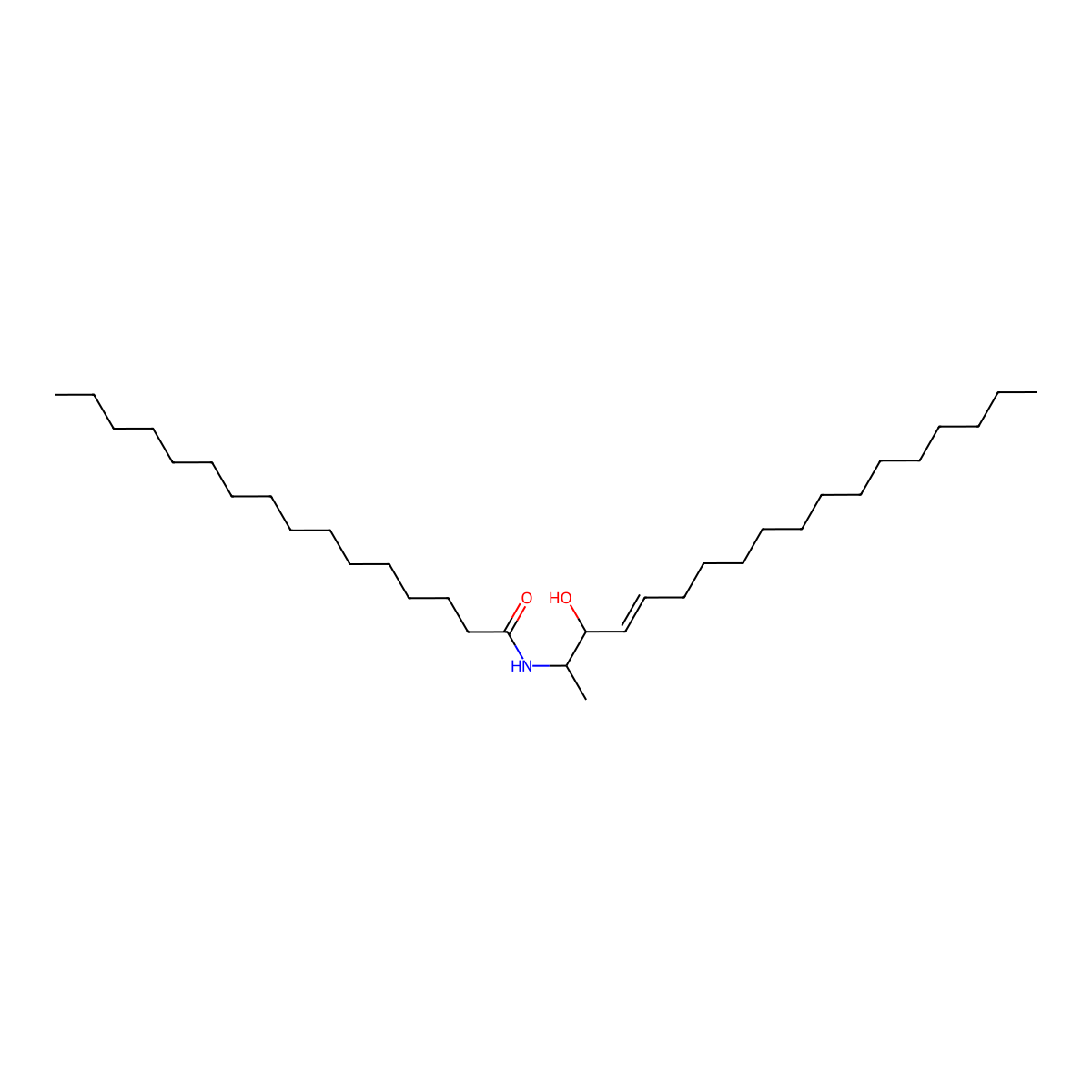 Cer(m18:1(4E)/16:0) molecular structure, CAS 1246298-56-5