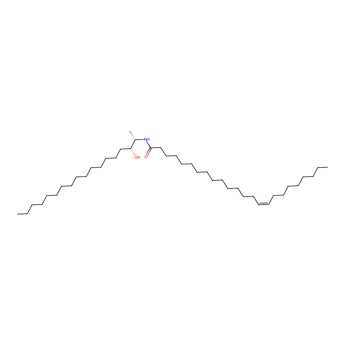 N-(15Z-tetracosenoyl)-1-deoxysphinganine molecular structure, CAS 1246298-60-1