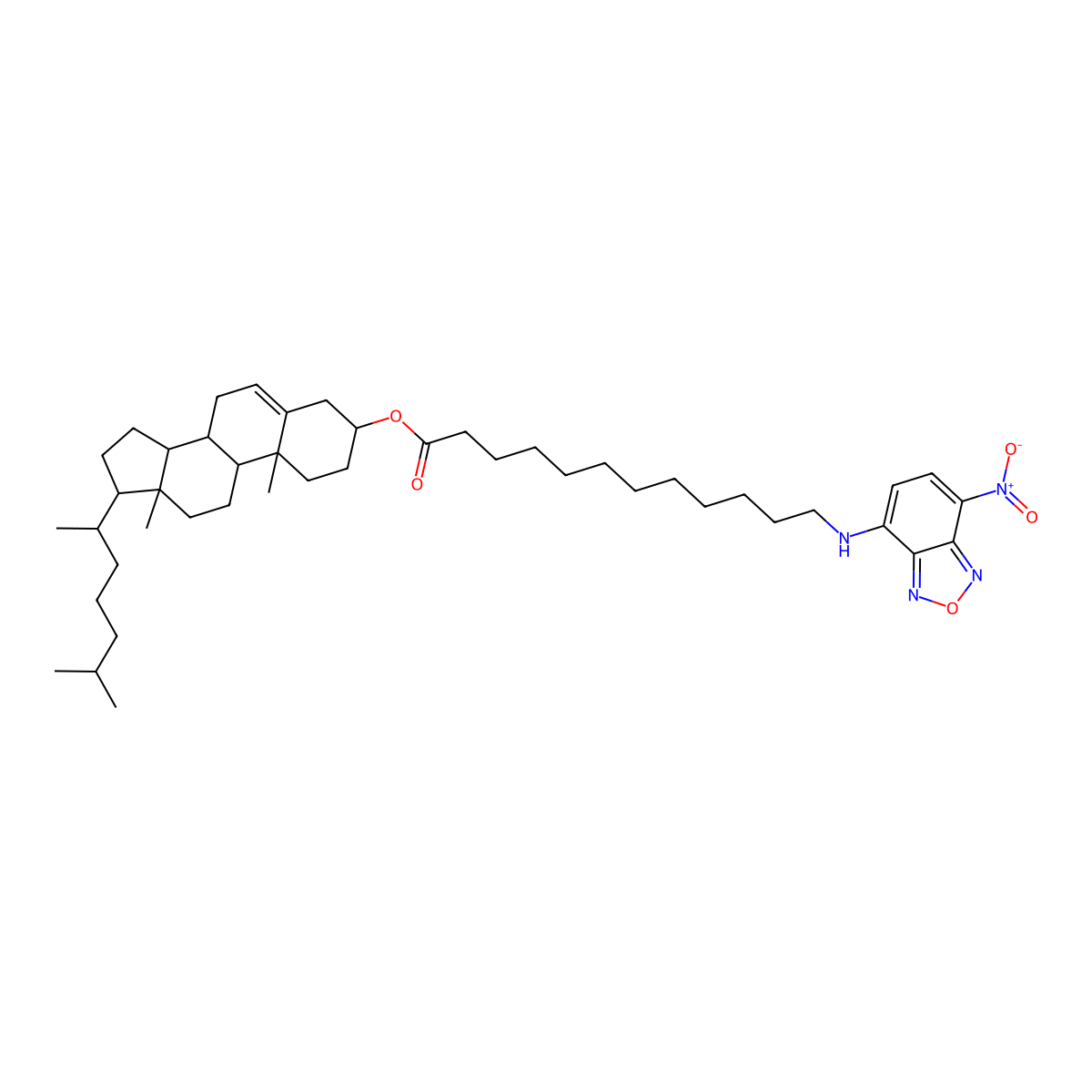 3-Dodecanoyl-nbd-cholesterol molecular structure, CAS 1246303-05-8