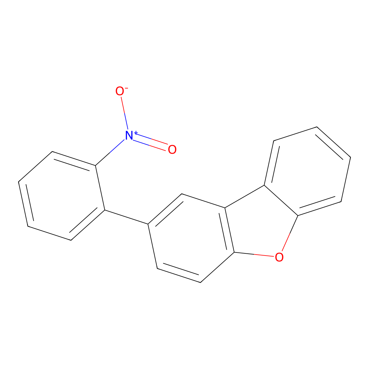 2-(2-Nitrophenyl)dibenzo[b,d]furan molecular structure, CAS 1246308-82-6