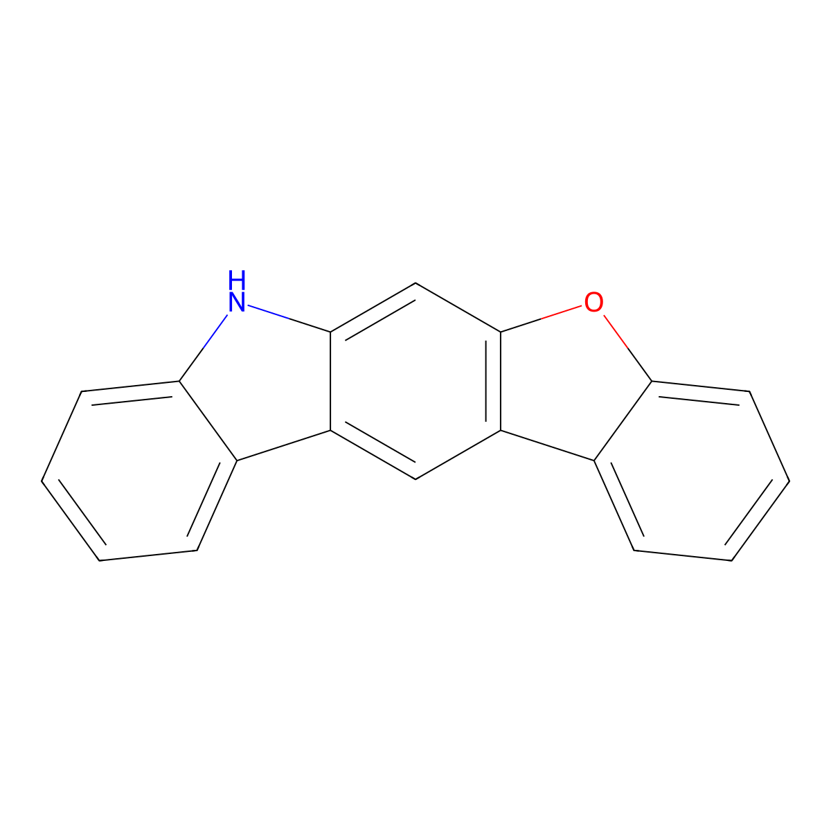7H-Benzofuro[2,3-b]carbazole molecular structure, CAS 1246308-83-7