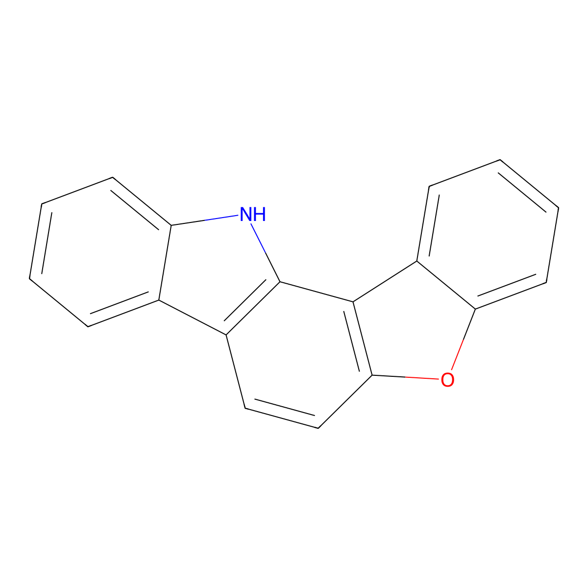 12H-Benzofuro[3,2-a]carbazole molecular structure, CAS 1246308-85-9