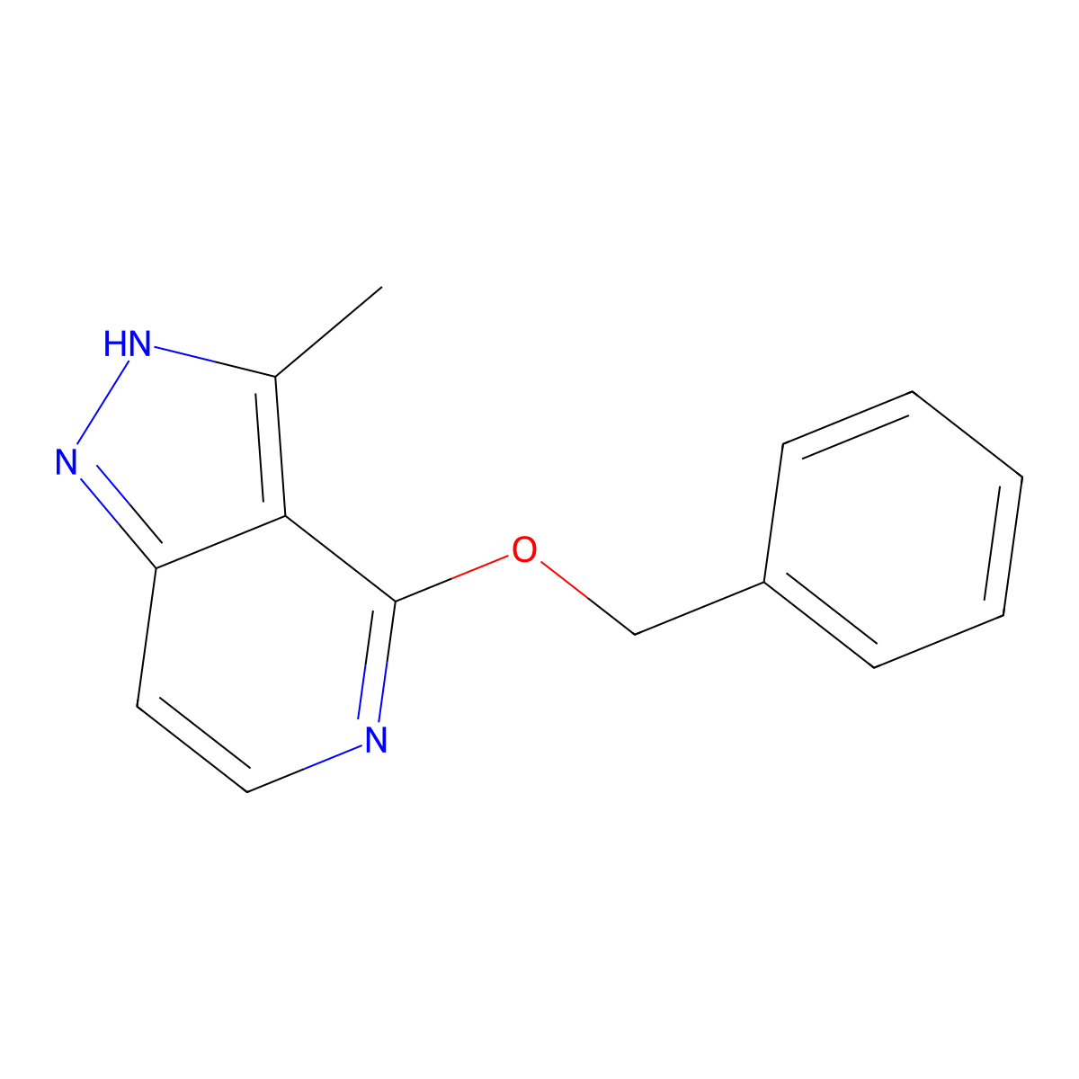 4-(Benzyloxy)-3-methyl-1H-pyrazolo[4,3-c]pyridine molecular structure, CAS 1246348-84-4