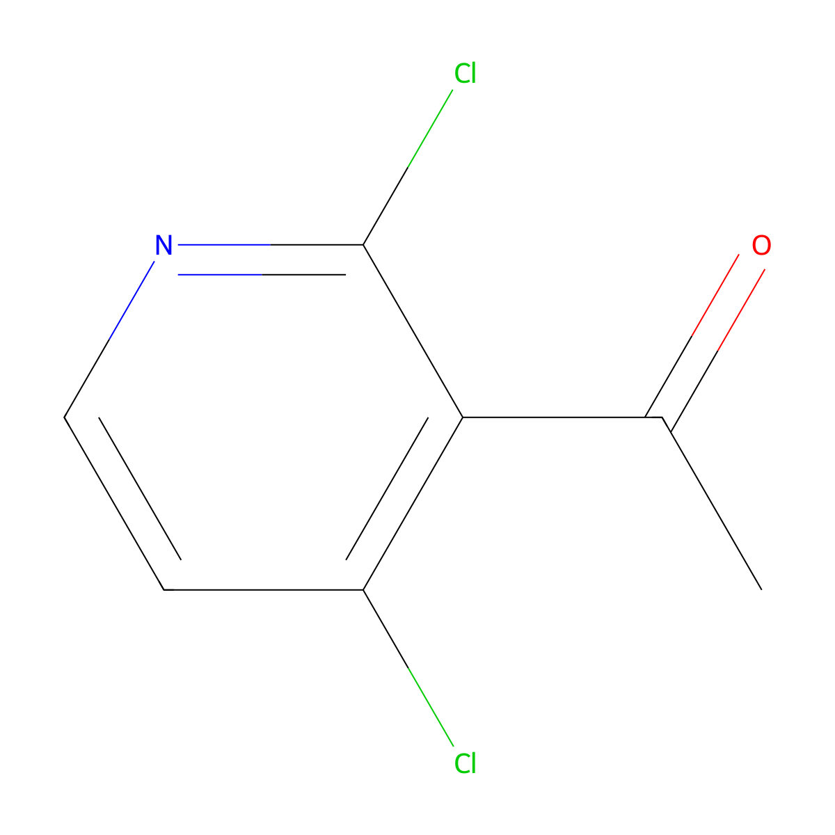 1-(2,4-Dichloropyridin-3-yl)ethan-1-one molecular structure, CAS 1246349-89-2