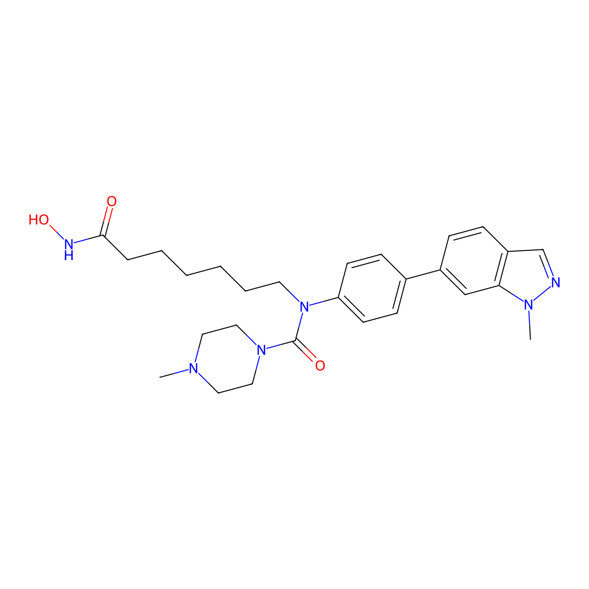 Alteminostat molecular structure, CAS 1246374-97-9