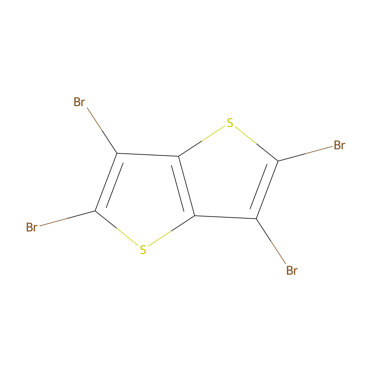 2,3,5,6-Tetrabromothieno[3,2-b]thiophene molecular structure, CAS 124638-53-5