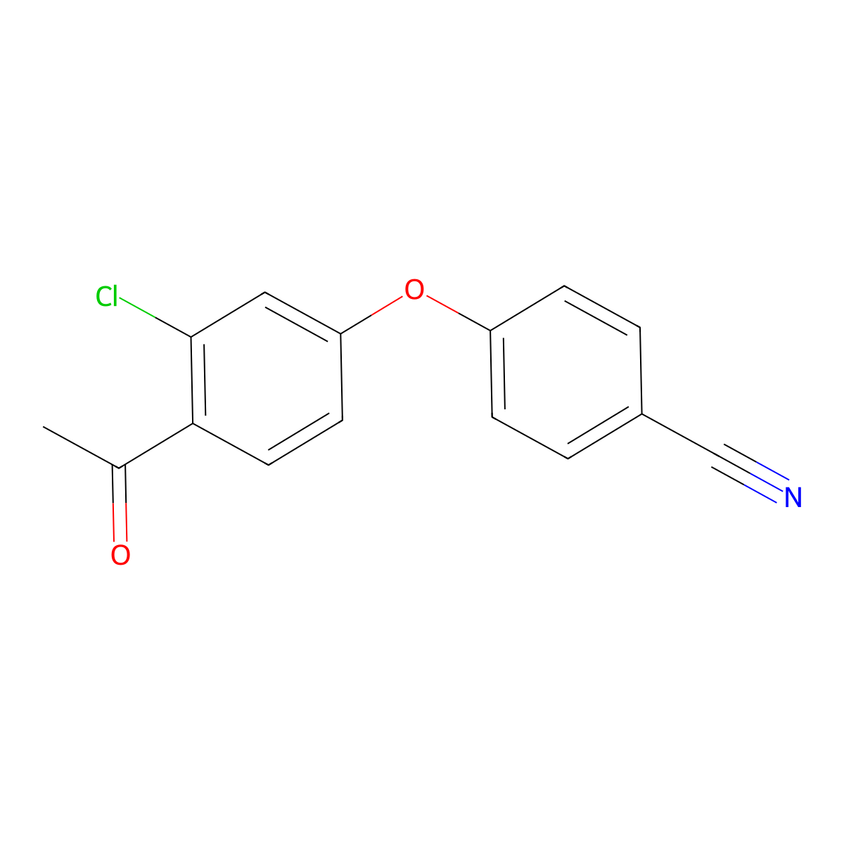 4-(4-Acetyl-3-chlorophenoxy)benzonitrile molecular structure, CAS 1246382-67-1