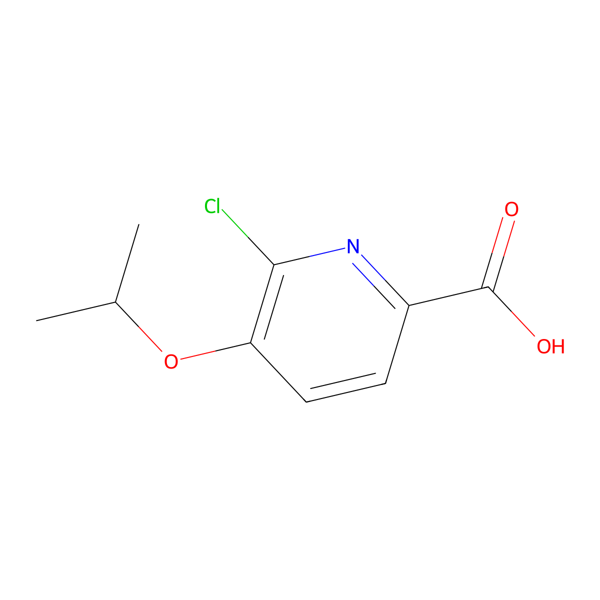 6-Chloro-5-isopropoxypicolinic acid molecular structure, CAS 1246388-96-4