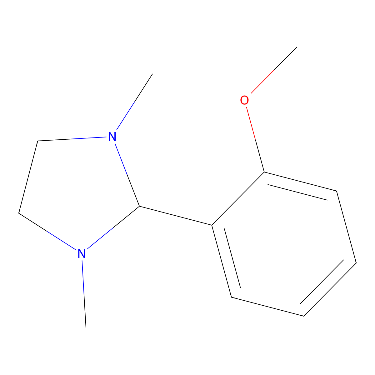 1,3-Dimethyl-2-(2-methoxyphenyl)imidazolidine molecular structure, CAS 124639-28-7