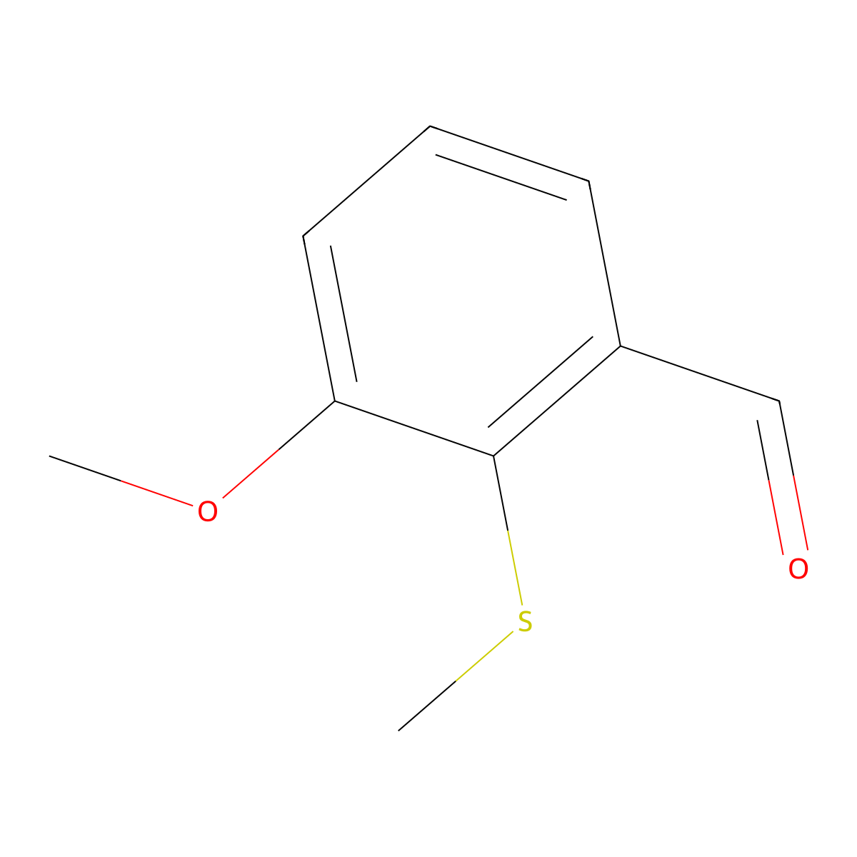 3-Methoxy-2-(methylthio)benzaldehyde molecular structure, CAS 124639-32-3