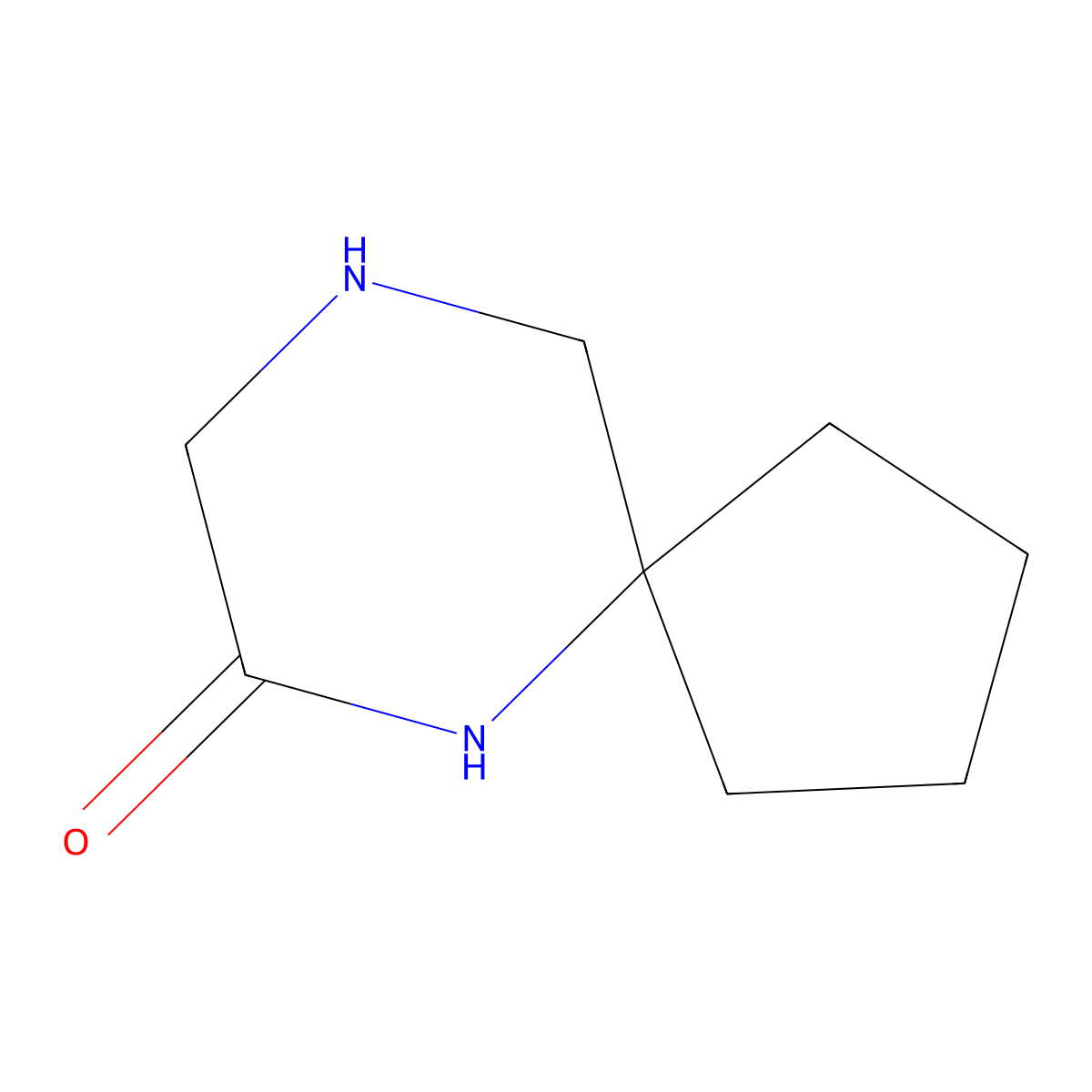 6,9-Diazaspiro[4.5]decan-7-one molecular structure, CAS 1246396-45-1