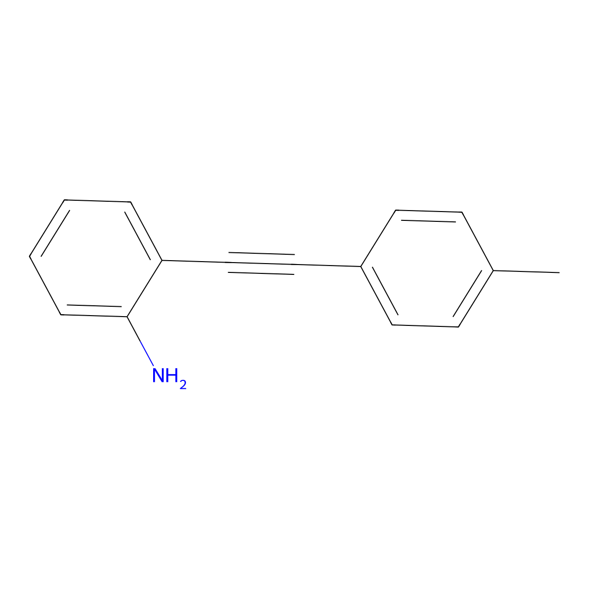2-(p-Tolylethynyl)aniline molecular structure, CAS 124643-45-4