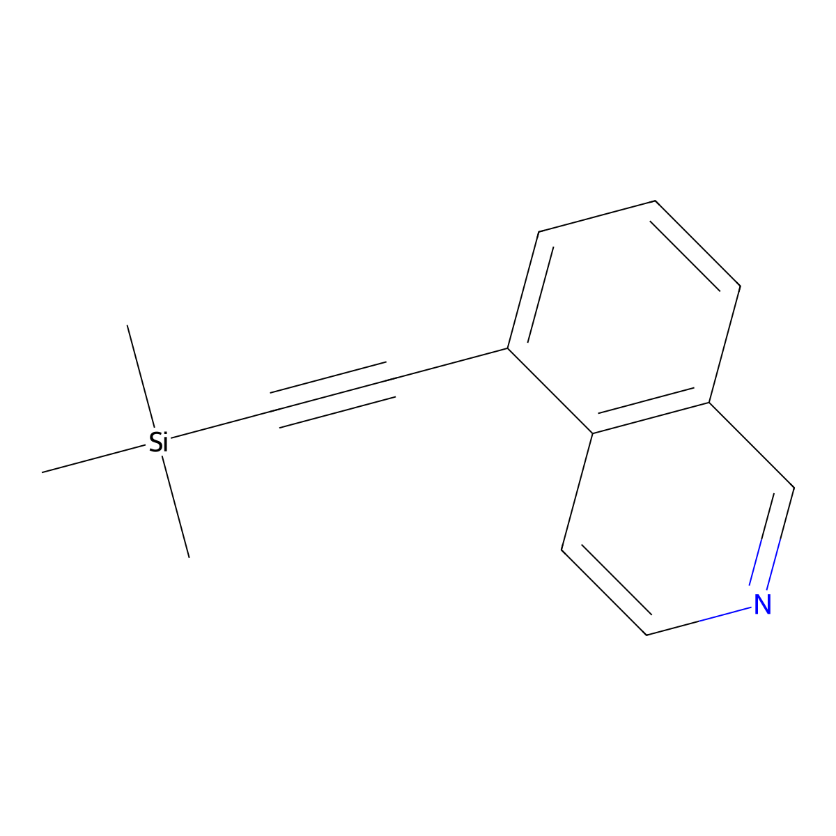 5-((Trimethylsilyl)ethynyl)isoquinoline molecular structure, CAS 1246441-76-8